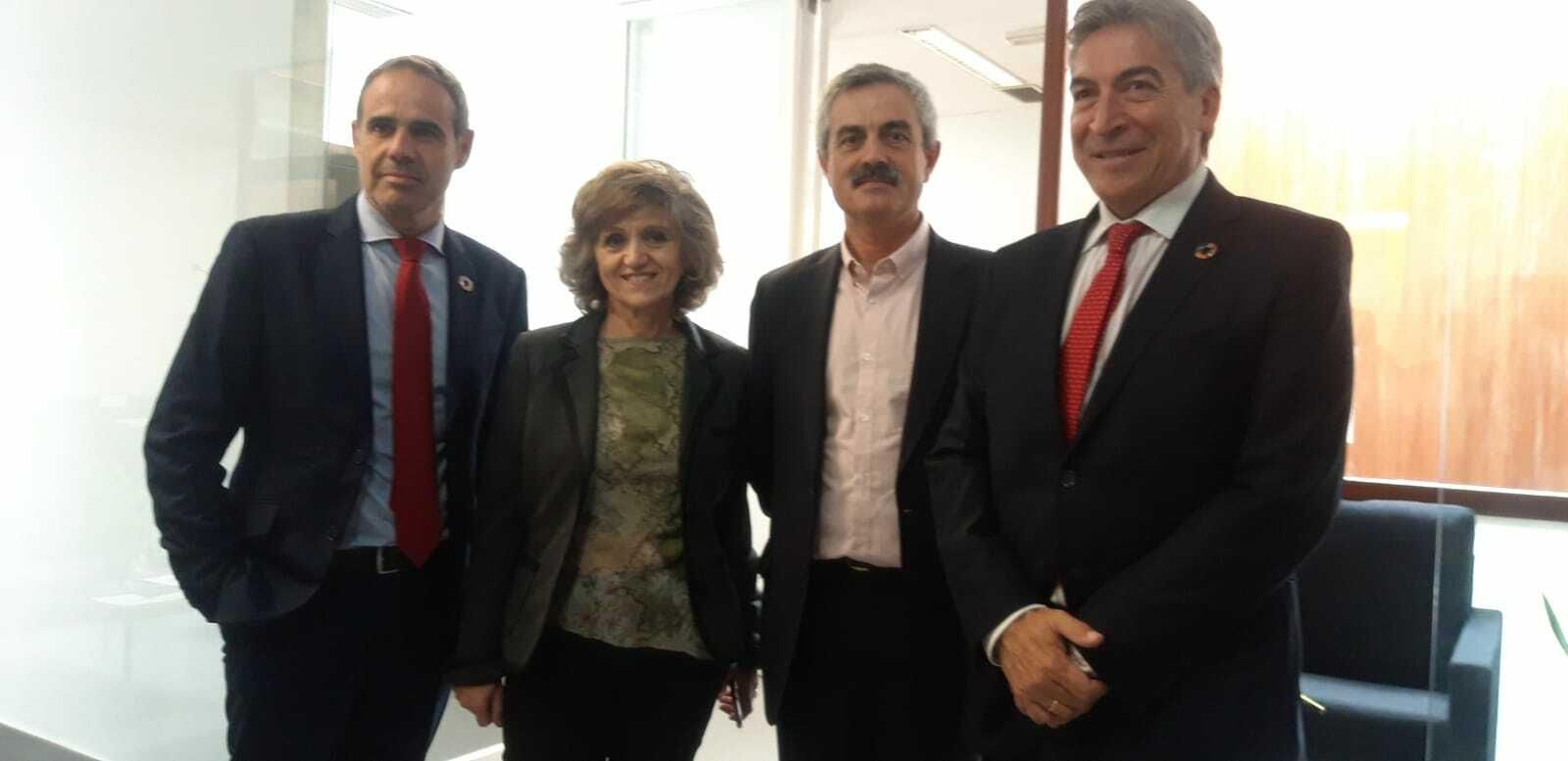 José Antonio Pacheco, María Luisa Carcedo, Francisco Gil y Lucrecio Fernández