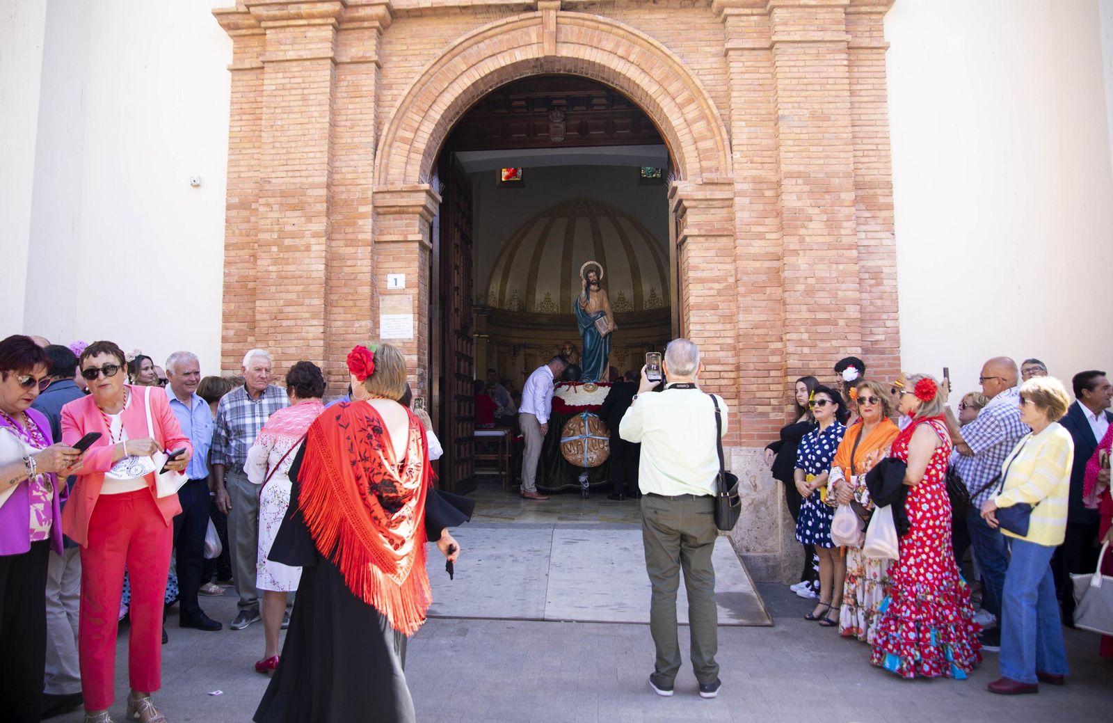 Las imágnes de la misa y procesión en honor a San Marcos en El Ejido