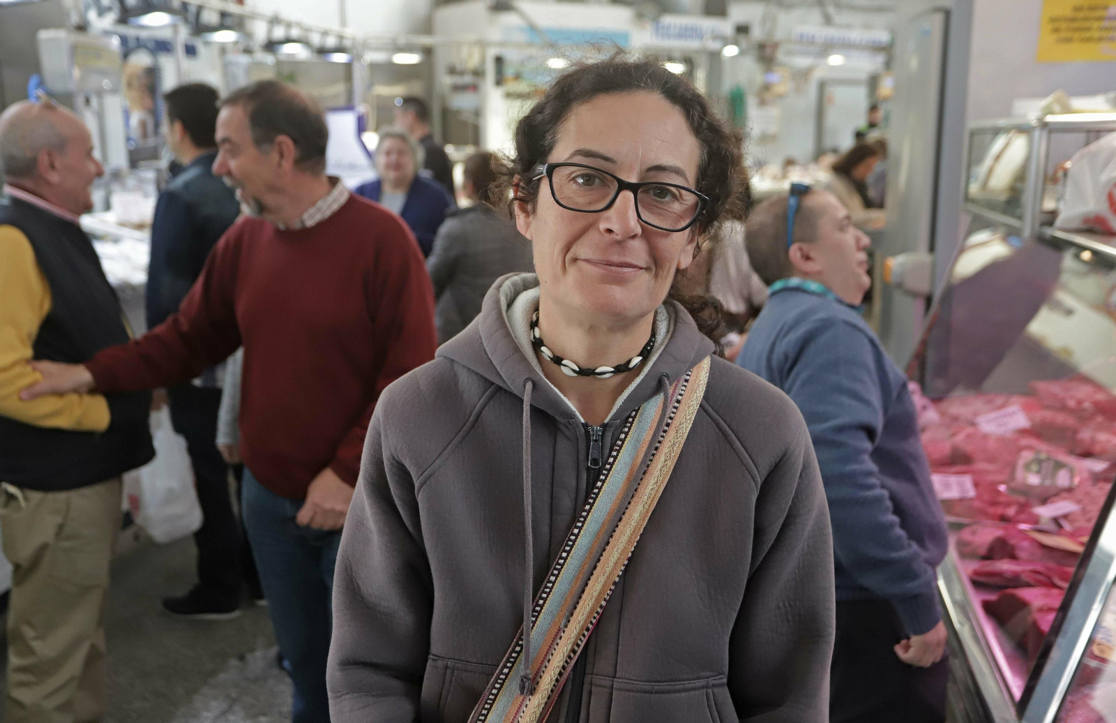 Rosi Requejo, clienta del mercado.