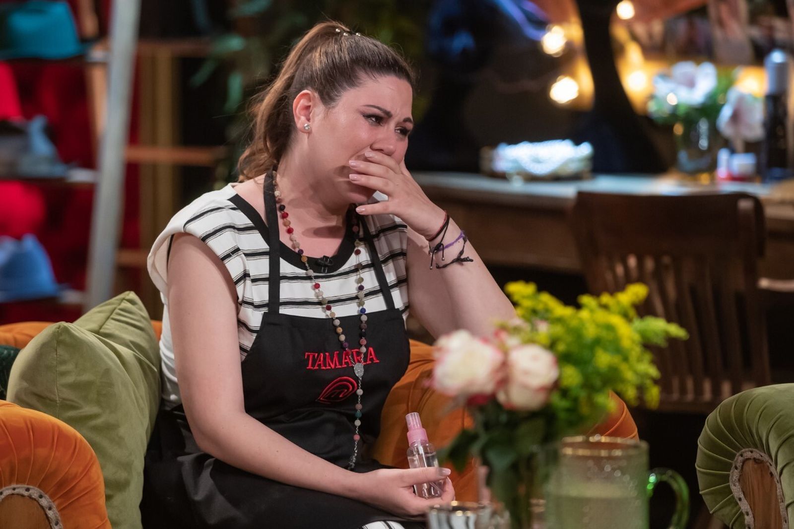 Tamara, desconsolada, como primera expulsada de 'MasterChef Celebrity 6'