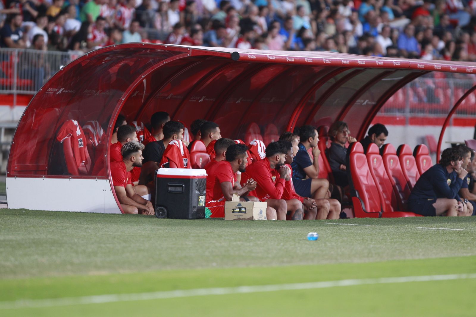 Imágenes del partido de fútbol U.D. Almería-Girona F.C.