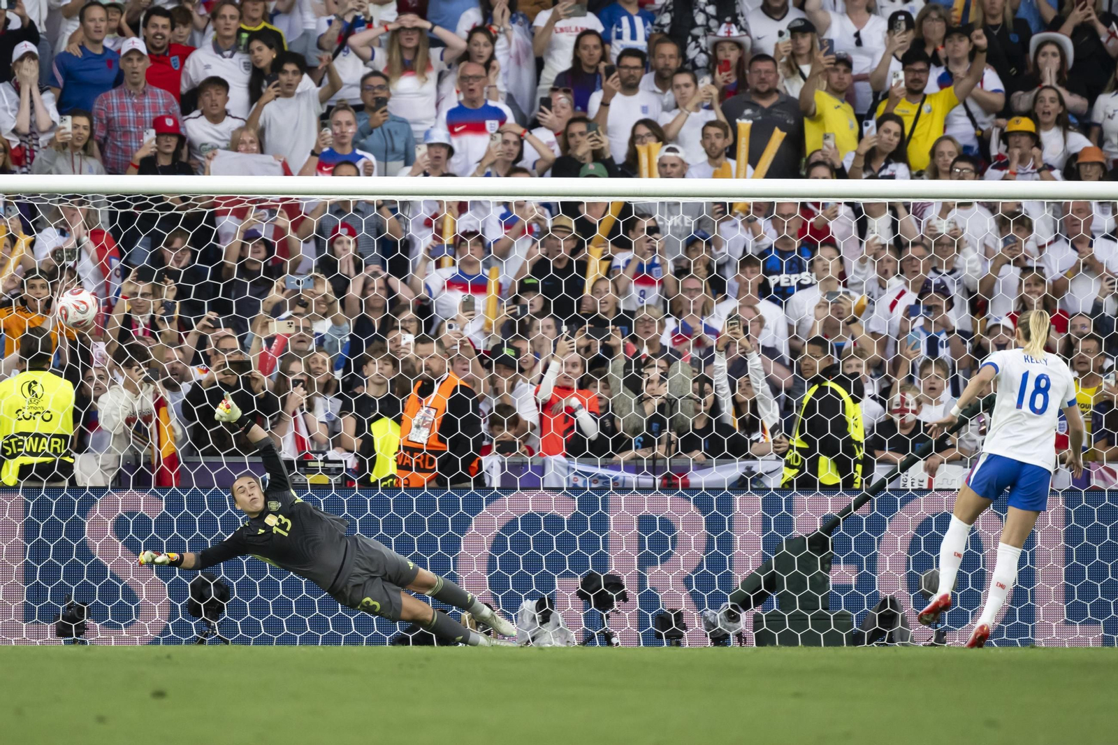 Las mejores imágenes de la final España - Inglaterra de la Eurocopa femenina