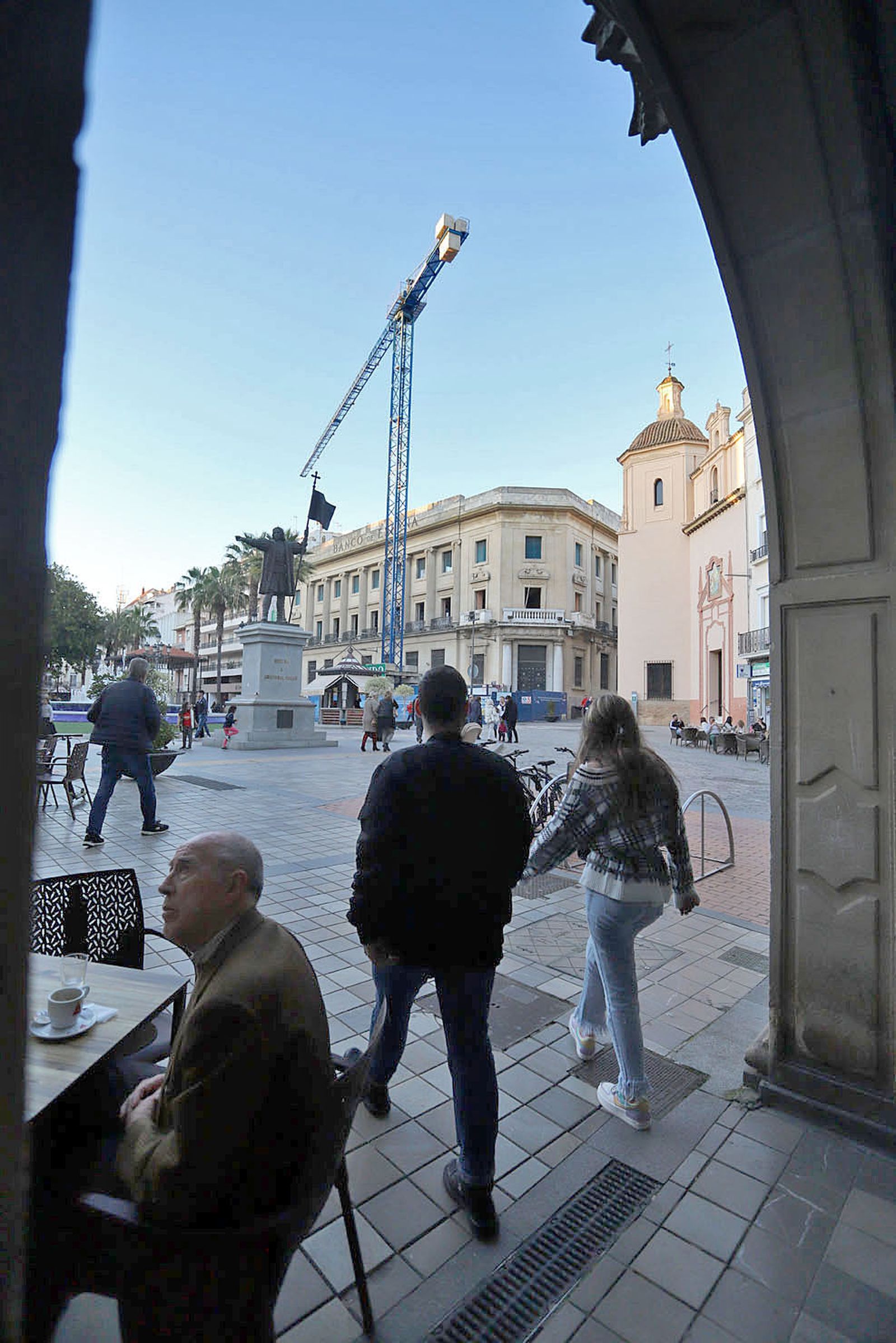 Imágenes del estado actual de las obras del Banco de España