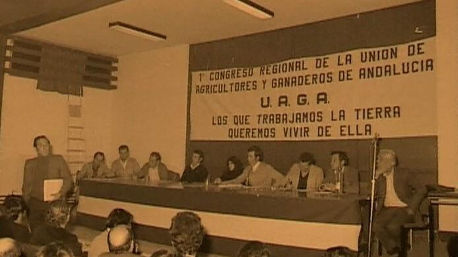 Primer congreso regional de COAG, inicialmente llamada UAGA.