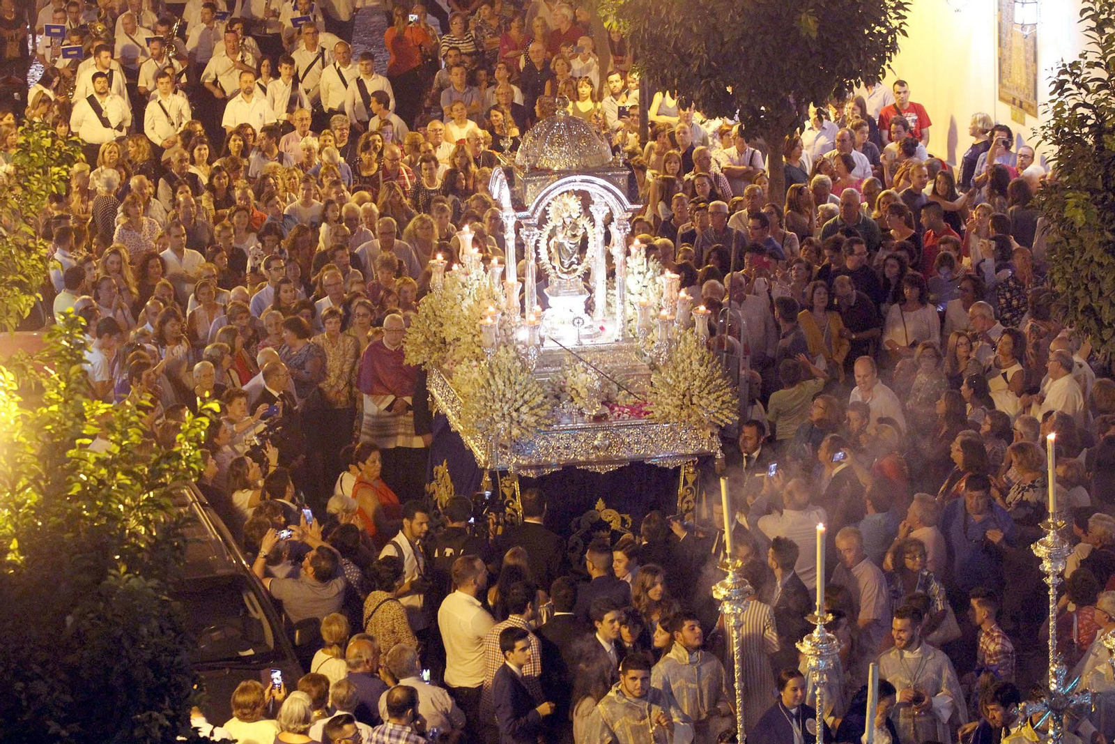 Procesión solemne de la Virgen de la Cinta.