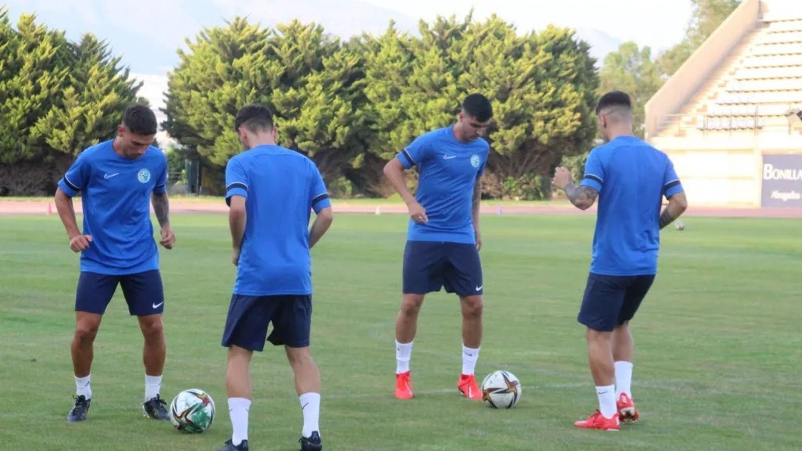 Primera sesión de trabajo para los celestes.