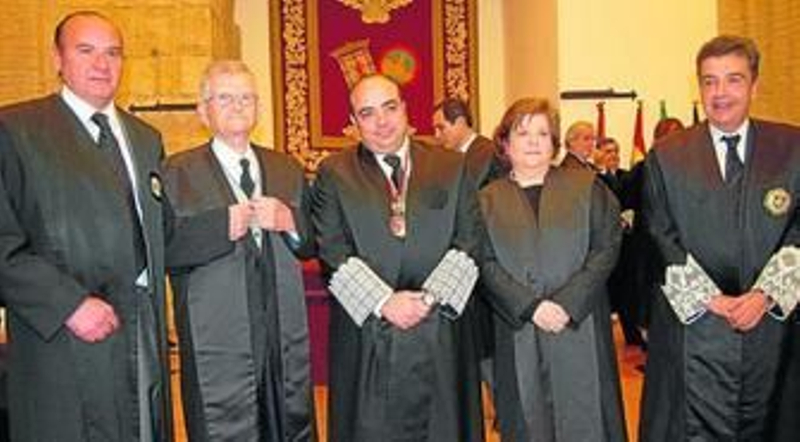 Desde la izquierda, Francisco Acosta, Benito Gálvez, José Luis Garrido, Cristina Ranz y José Rebollo.