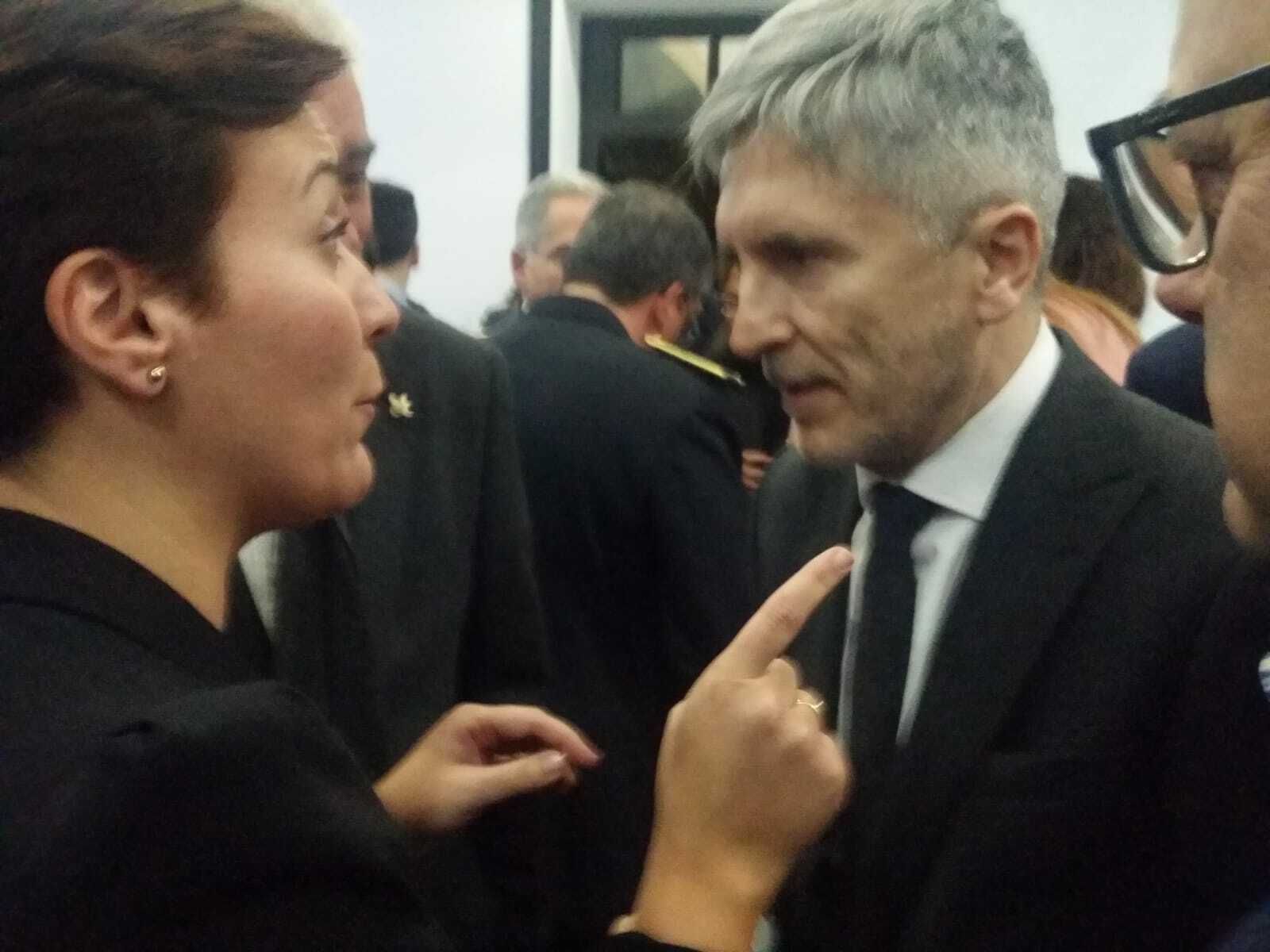 Gemma Araujo dialoga con Fernando Grande-Maslaska el pasado jueves