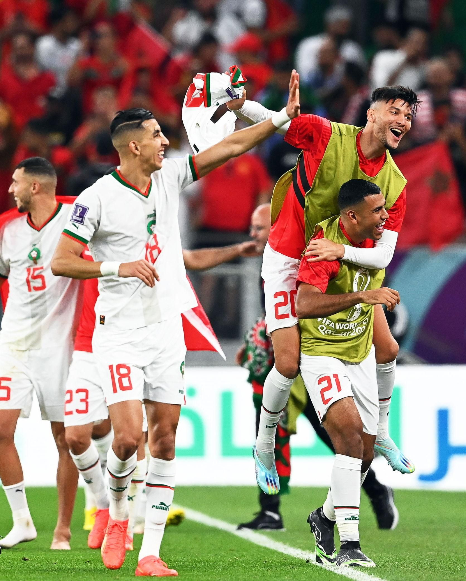 Las fotos del Bélgica-Marruecos del Mundial de Qatar