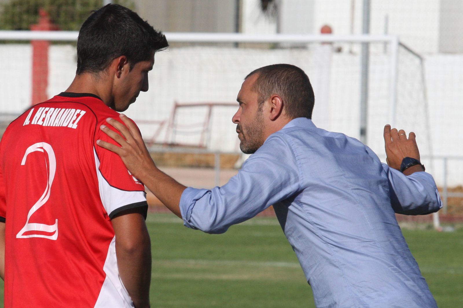 Yiyi, en su etapa de técnico del San Roque en 2012.
