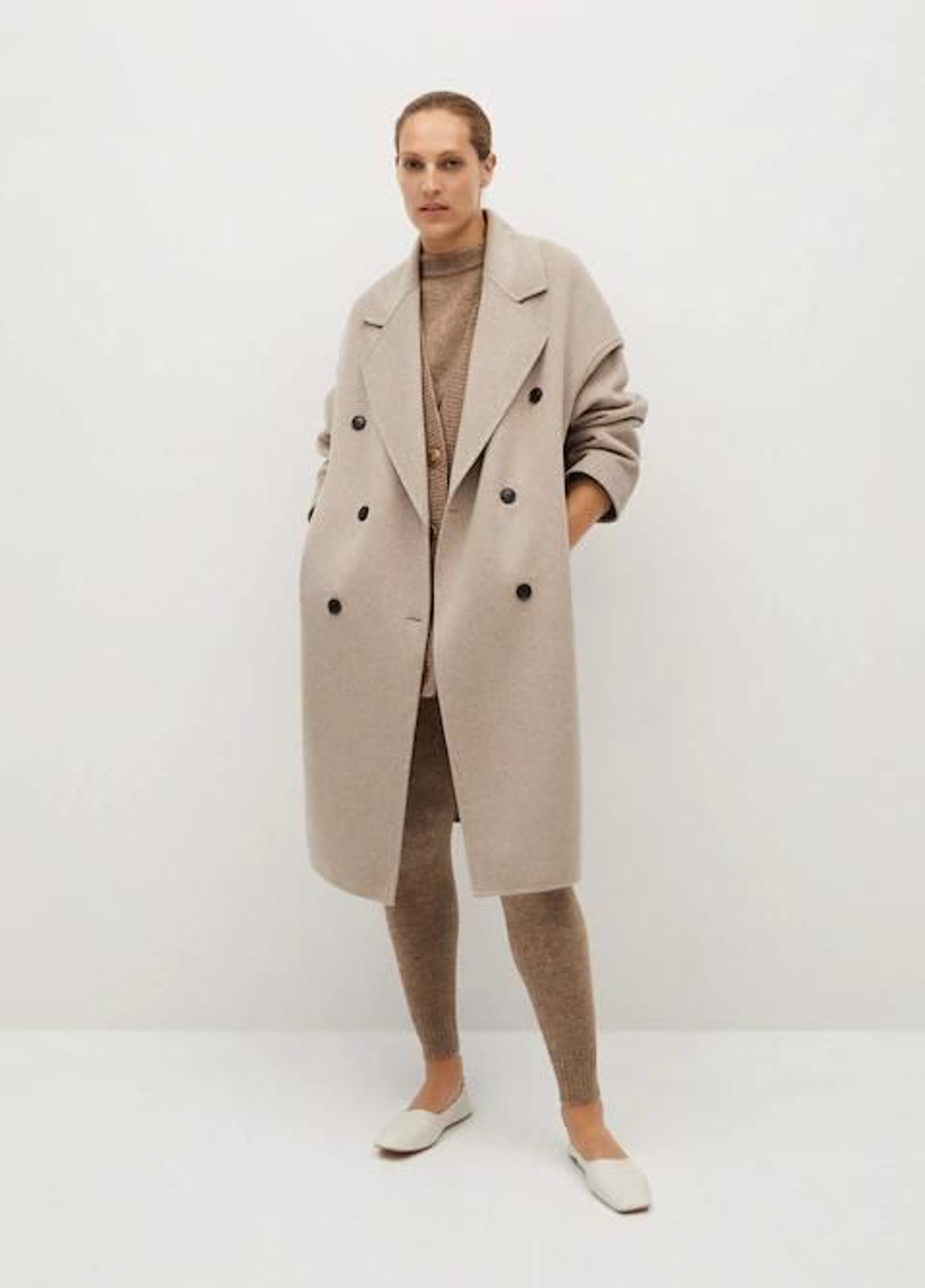 Abrigo de lana de Mango.