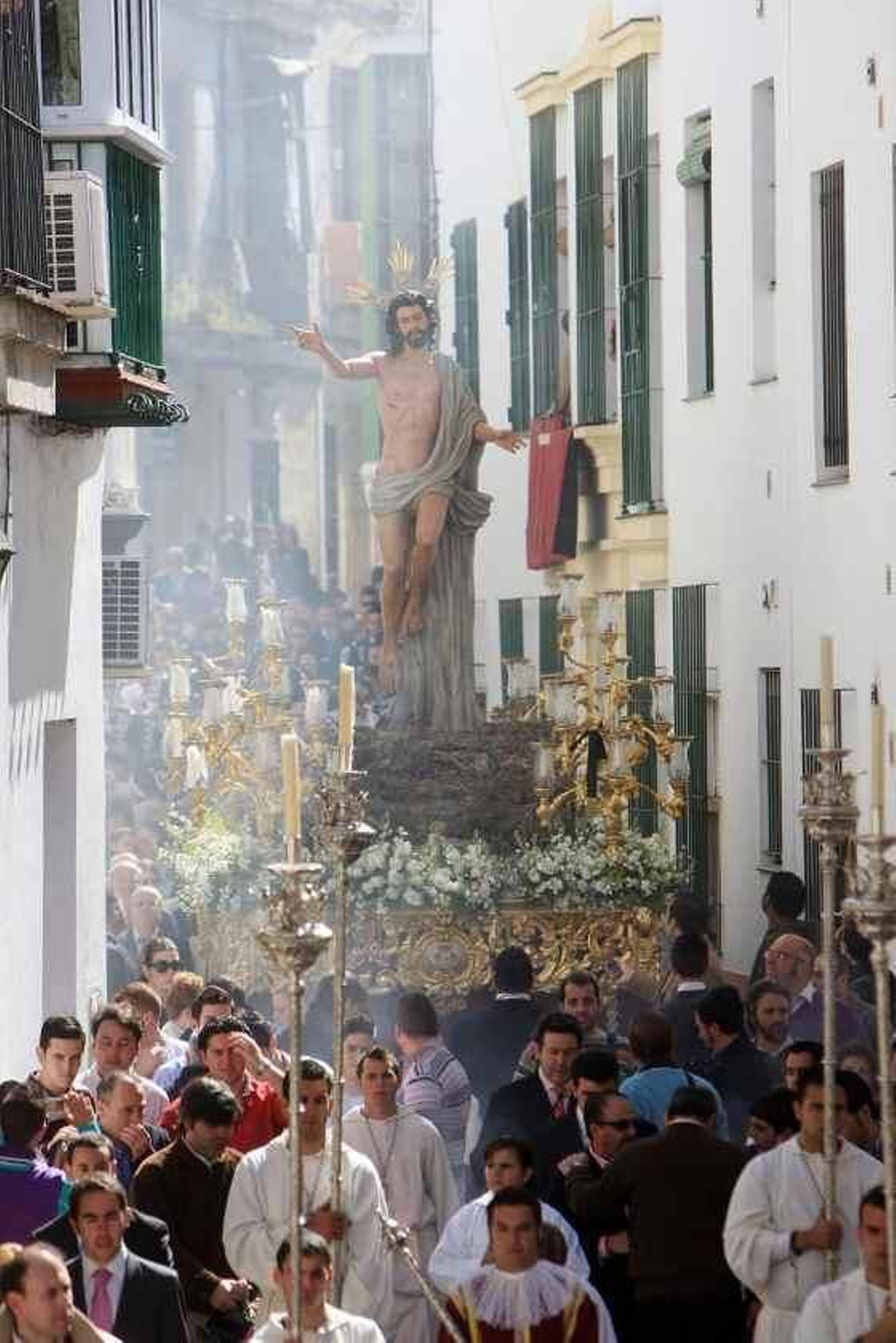 El Señor de la Sagrada Resurrección, ayer, por Carpintería Baja.

Foto: Juan Carlos Toro
