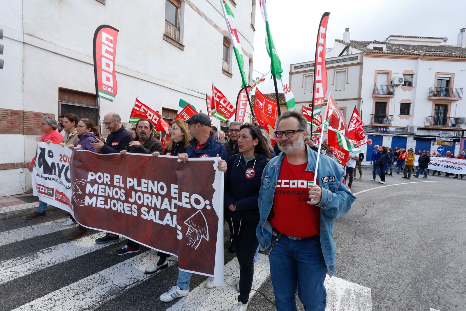 Fotos de la manifestación del Primero de Mayo en Algeciras