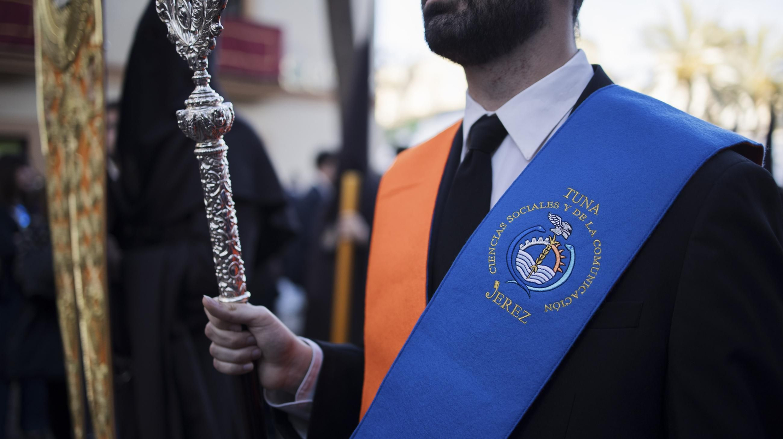 Imágenes de la Hermandad de La Lanzada en el Jueves Santo de Jerez 2025