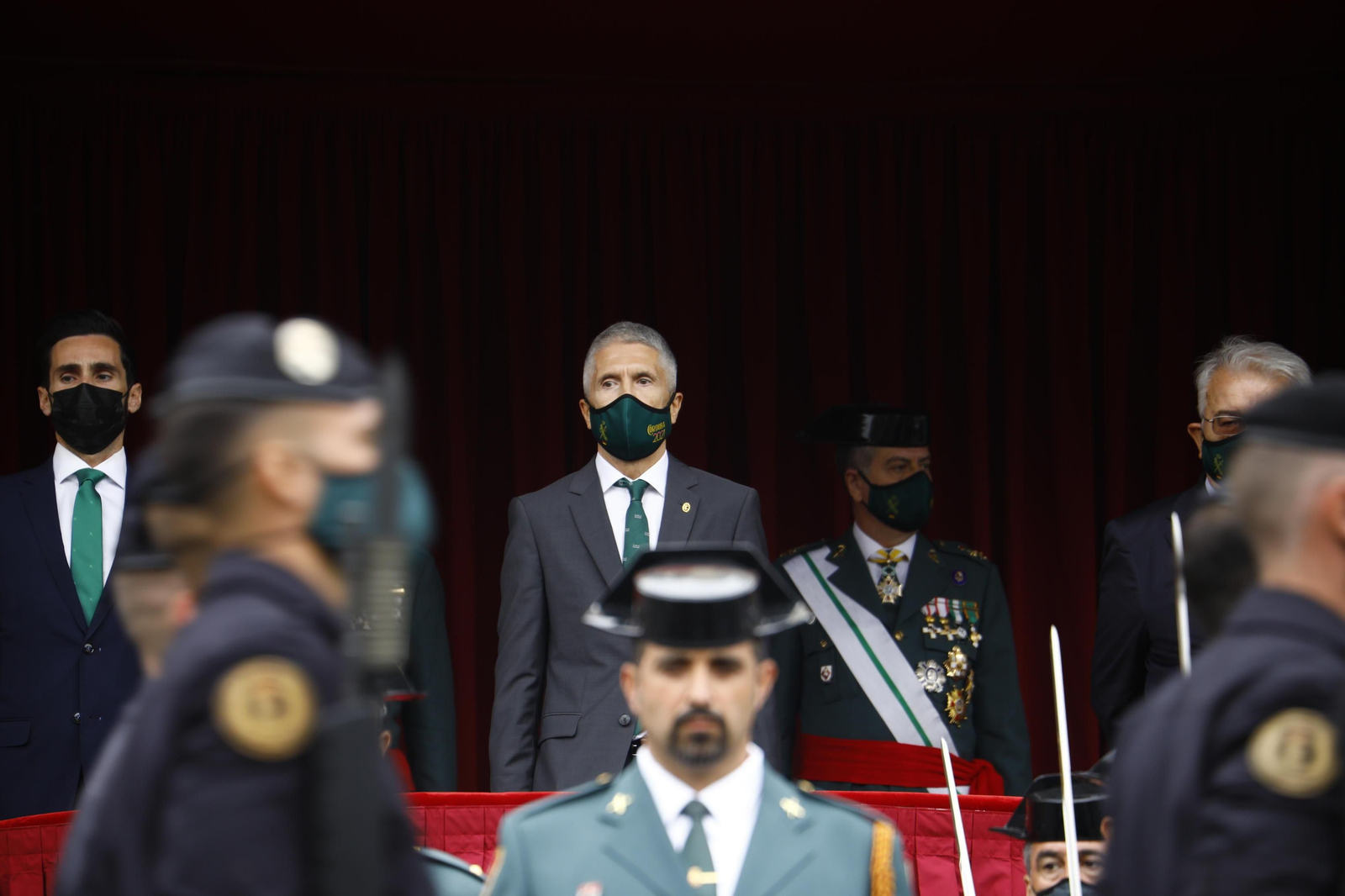 El ministro del Interior, Fernando Grande-Marlaska, en el desfile de la Guardia Civil.