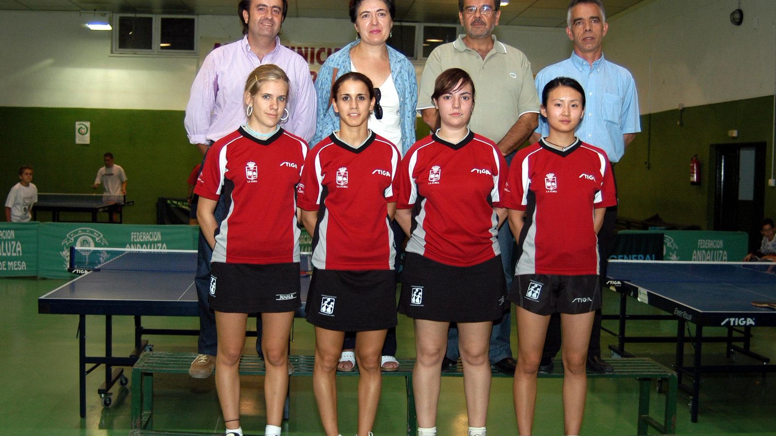 Maribel Fajardo, Sara Ramírez, Mireia Jurado y Li Yuan Yuan, del Promociones Chinchilla de La Zubia