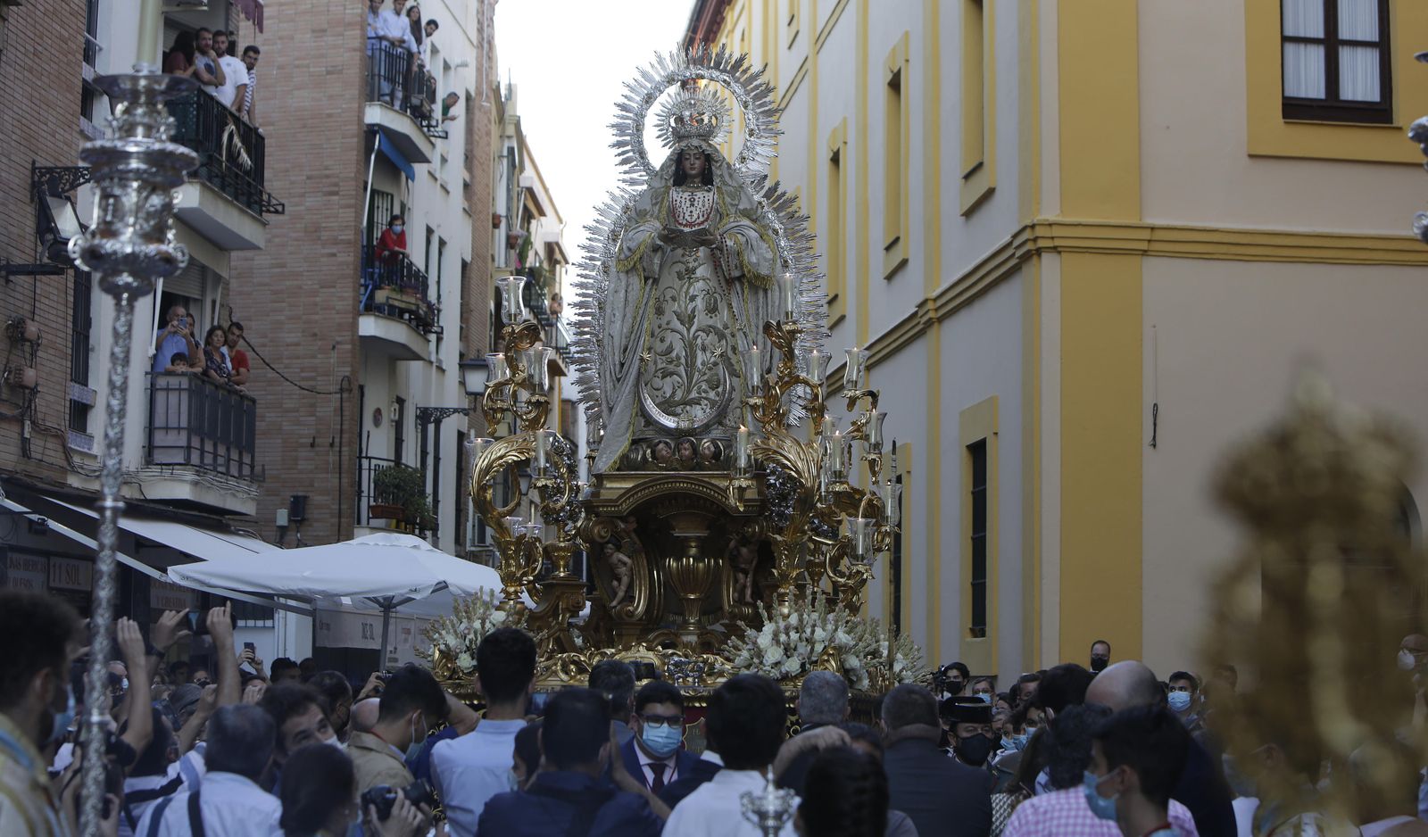 La salida de la Virgen de la Encarnación, en imágenes