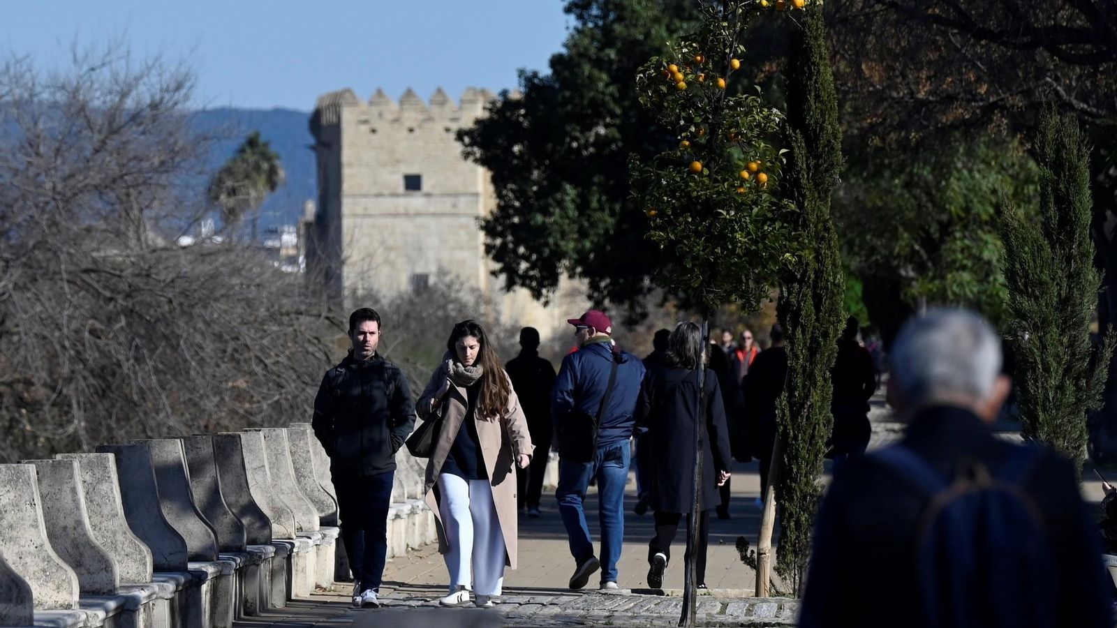 Los cordobeses salen a la calle el primer día del 2025.