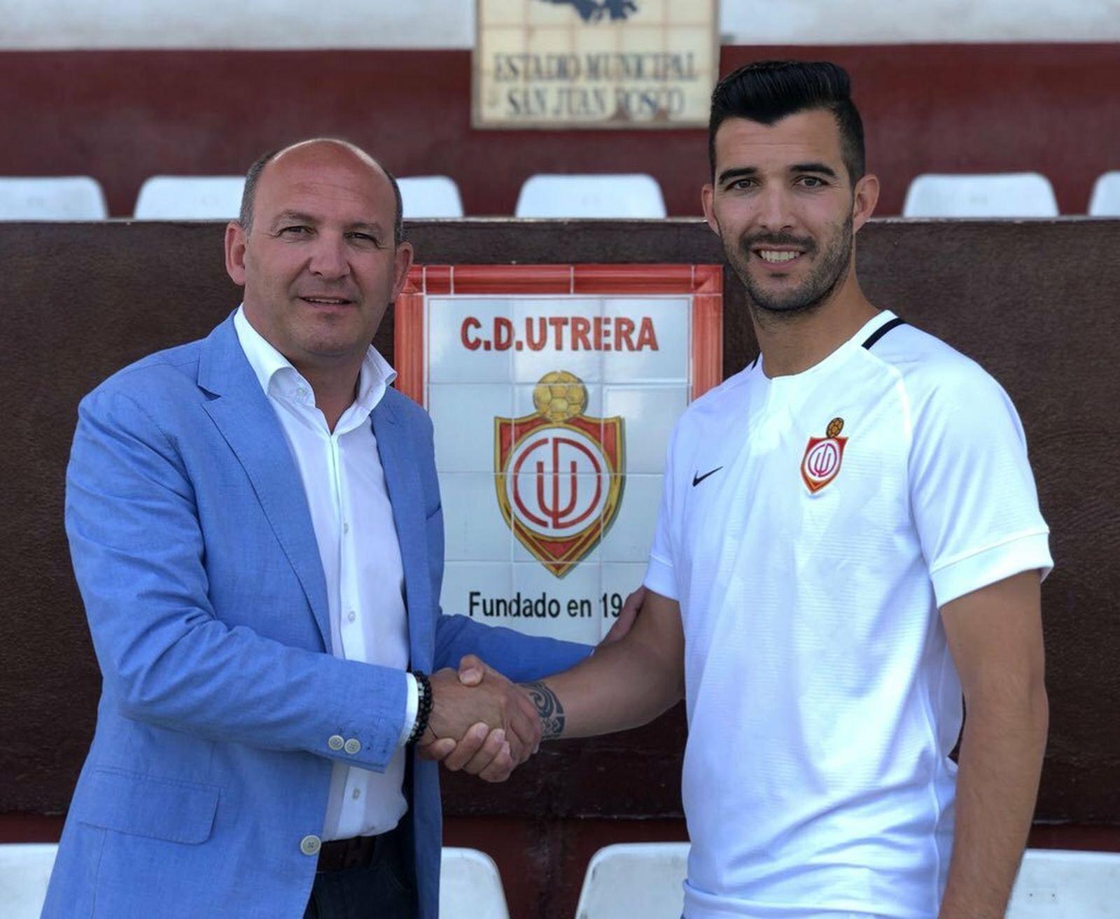 Carreño, en su presentación con el Utrera.
