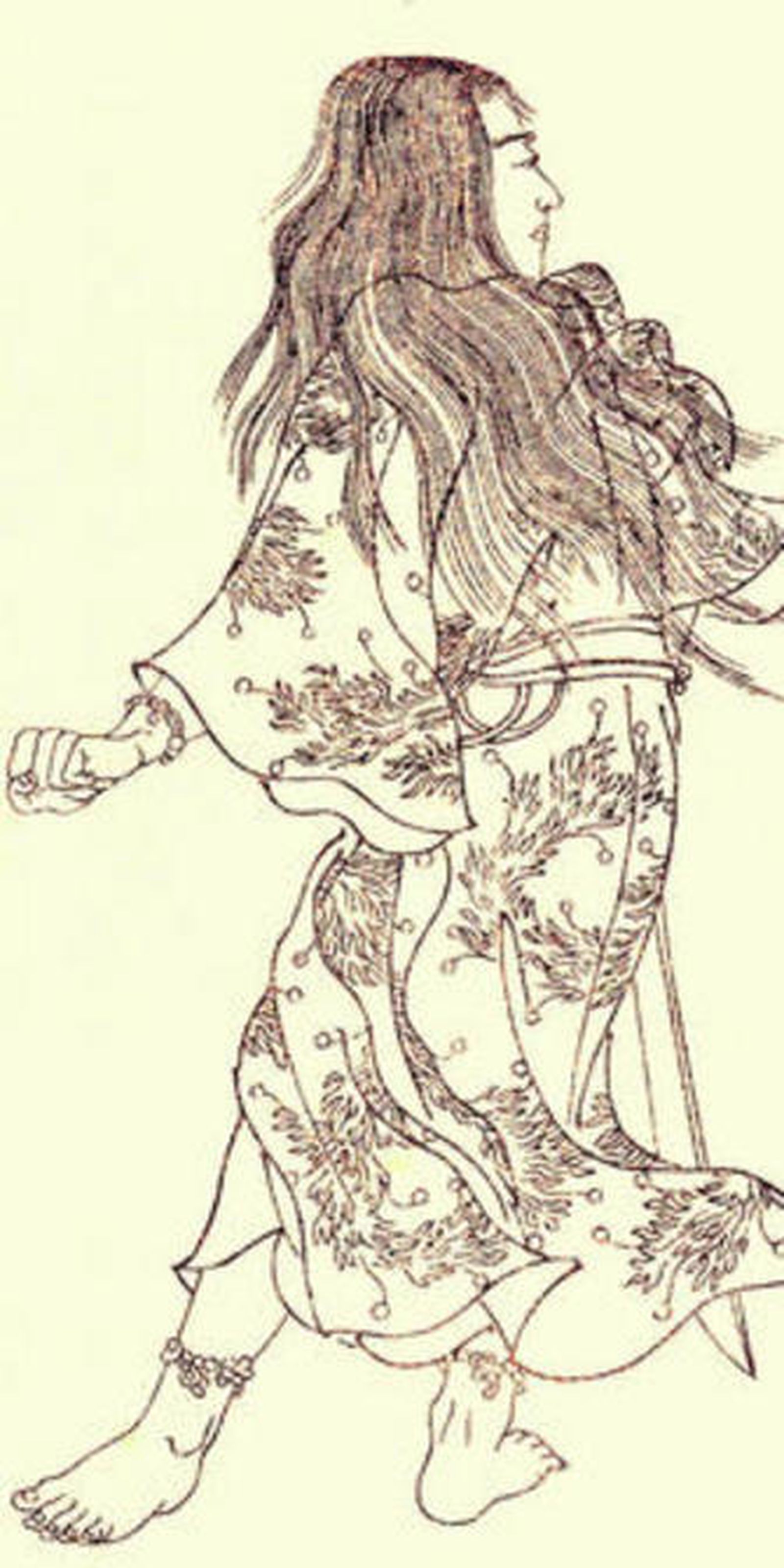 El príncipe Yamato Takeru (siglo IV), "arquetipo del eterno héroe japonés".