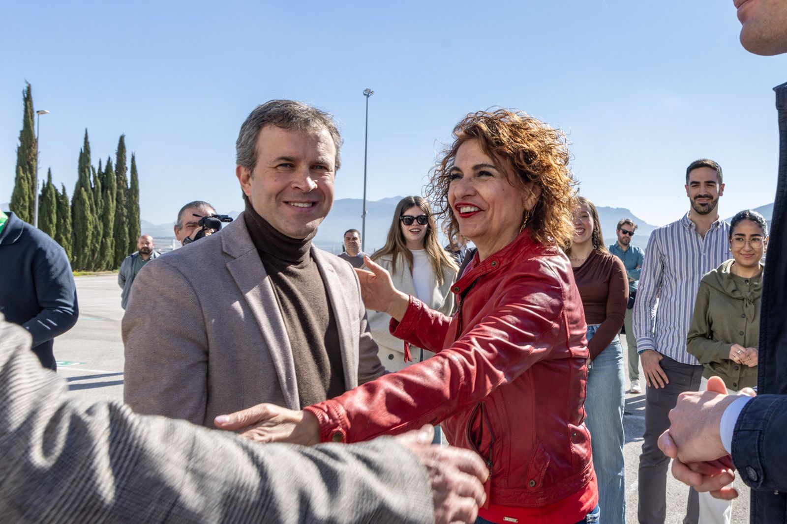 Acto en defensa de los servicios públicos para celebrar el 28F en Jaén