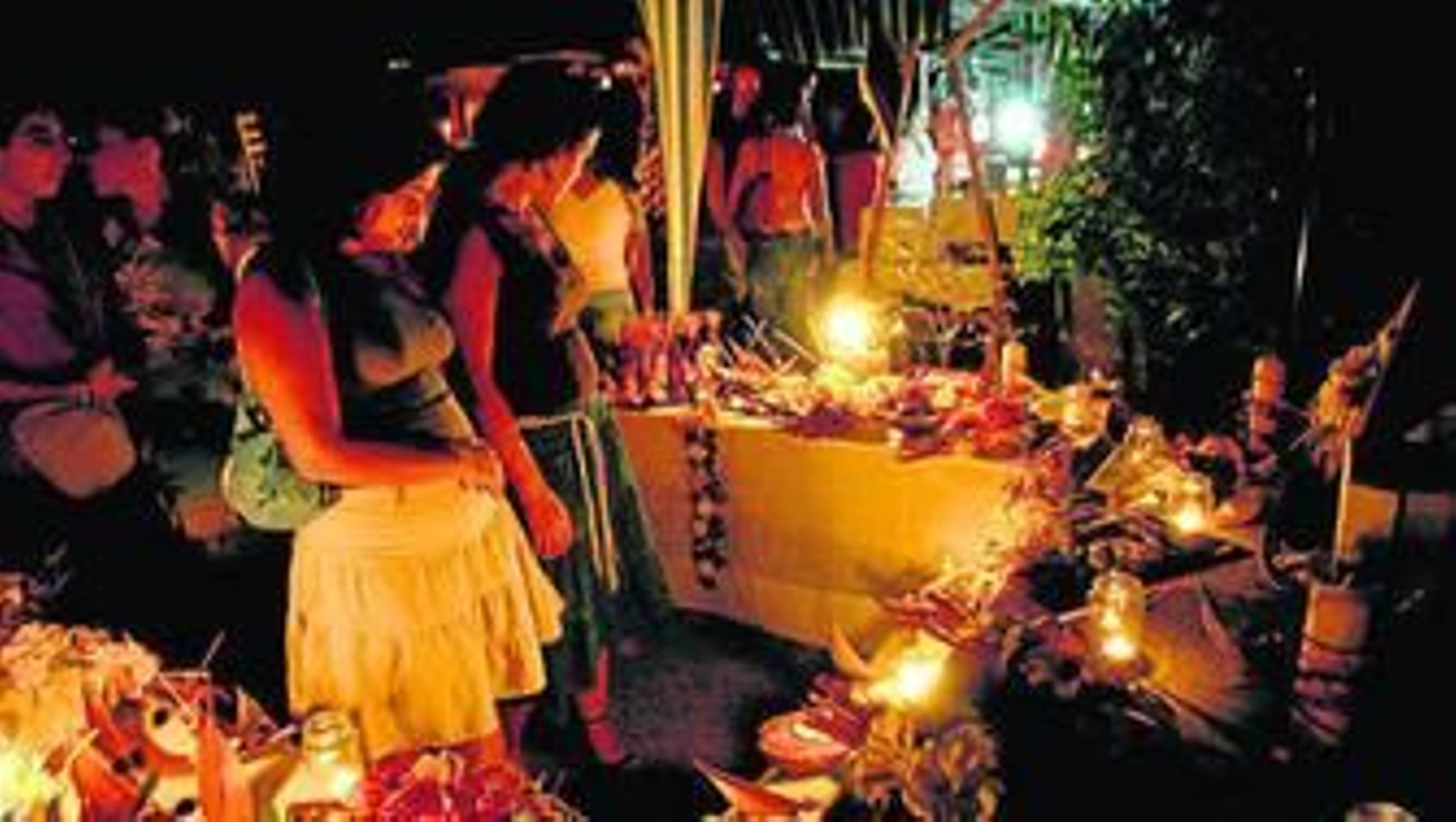 Imagen de un puesto del zoco medieval.