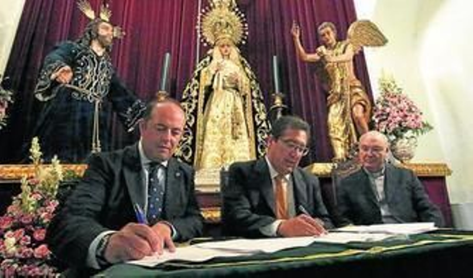 José Carlos García, Antonio Pulido y Diego Capado.