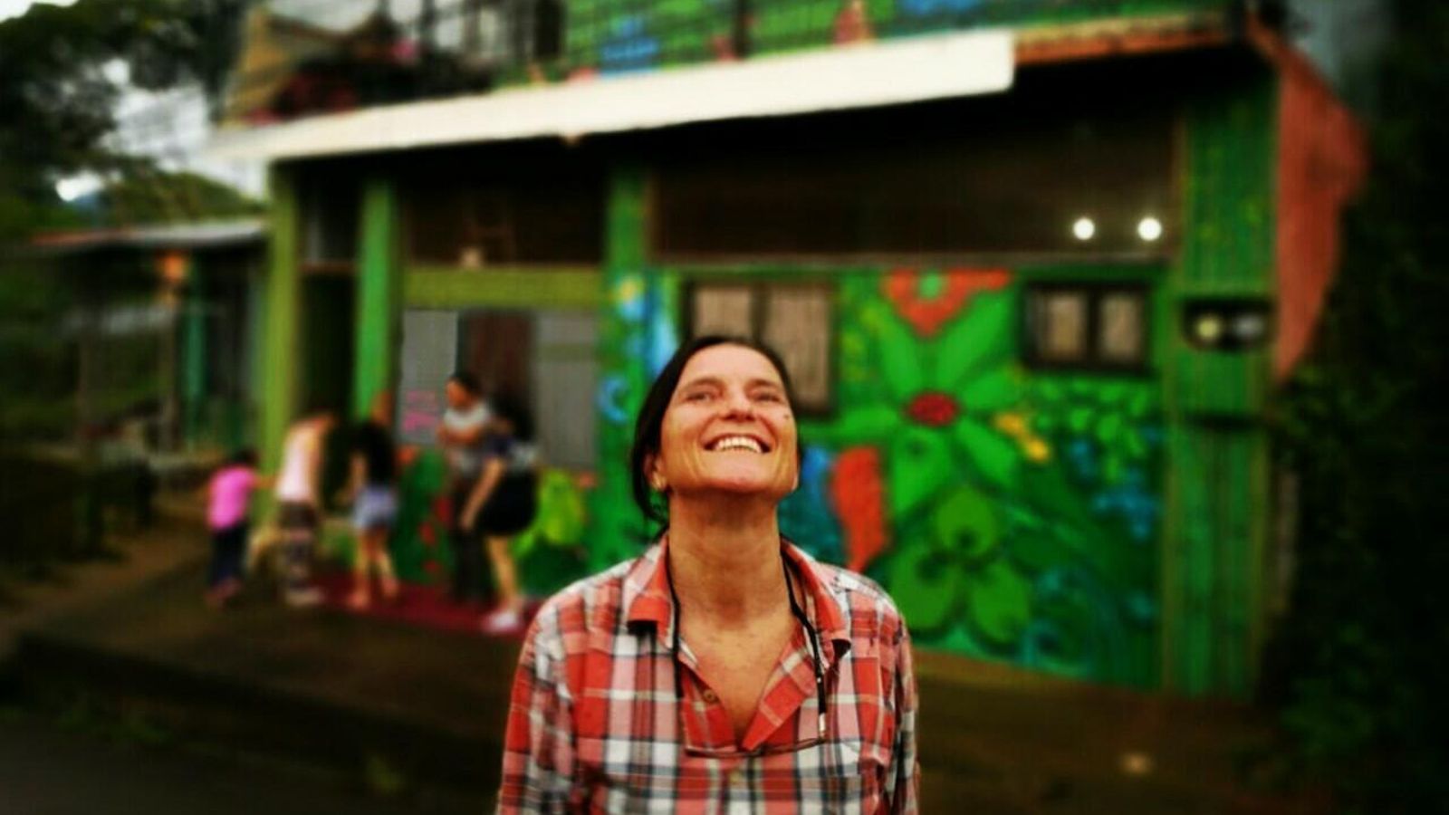 La pintora de arte urbano Alexandra del Bene.