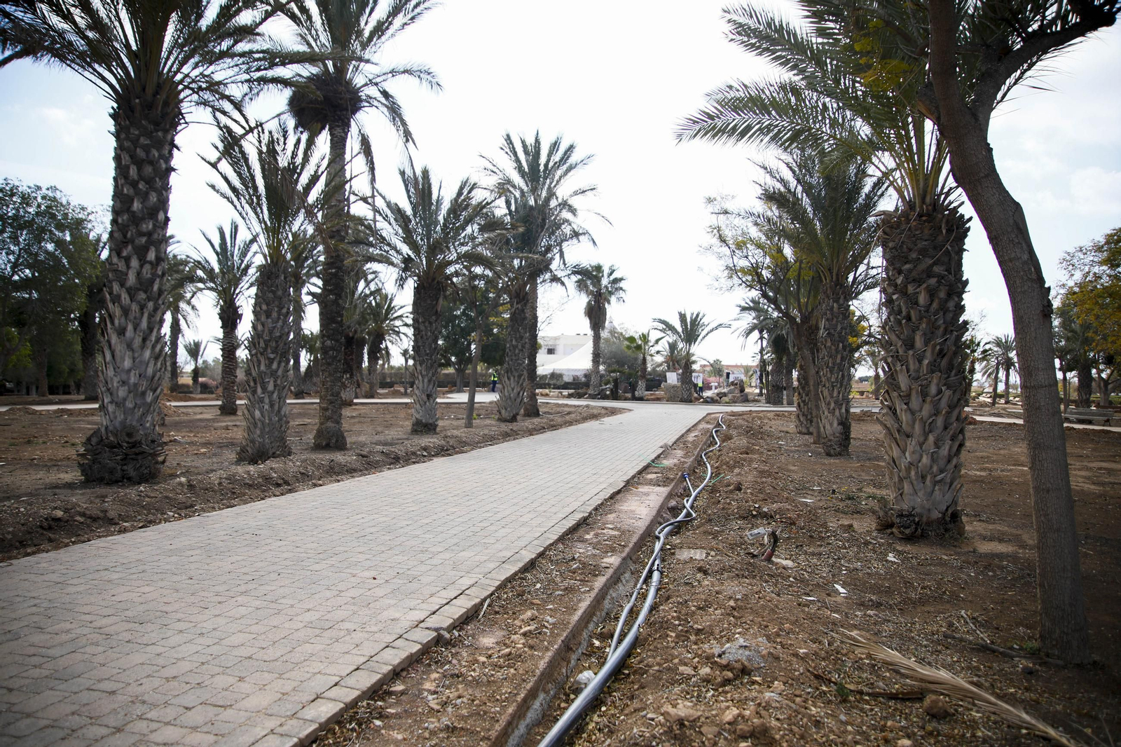 Imágenes de las obras en el parque del Boticario de Almería