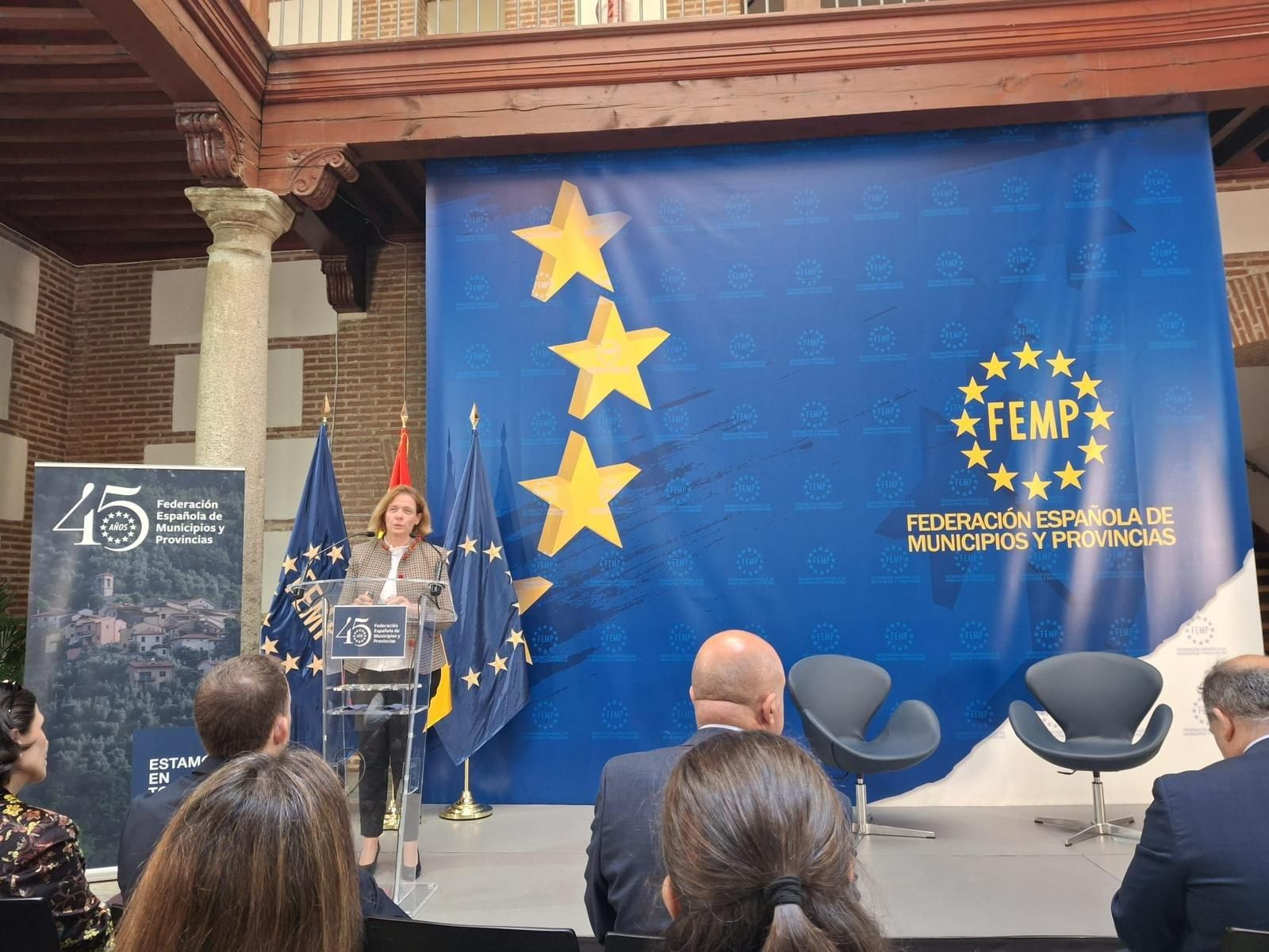 Manuela Pérez, durante su intervención.