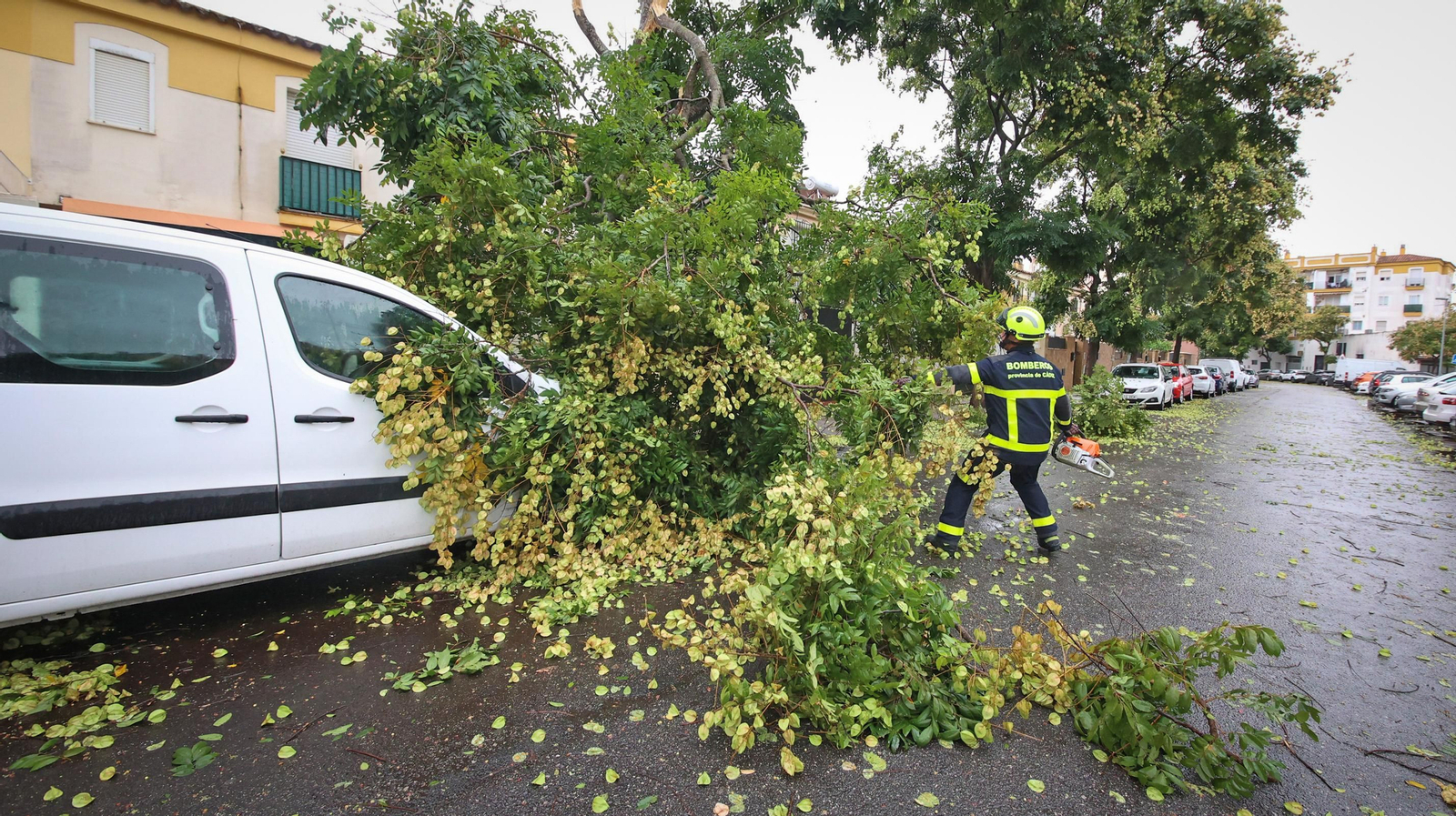 Inundaciones y destrozos en Jerez por el temporal