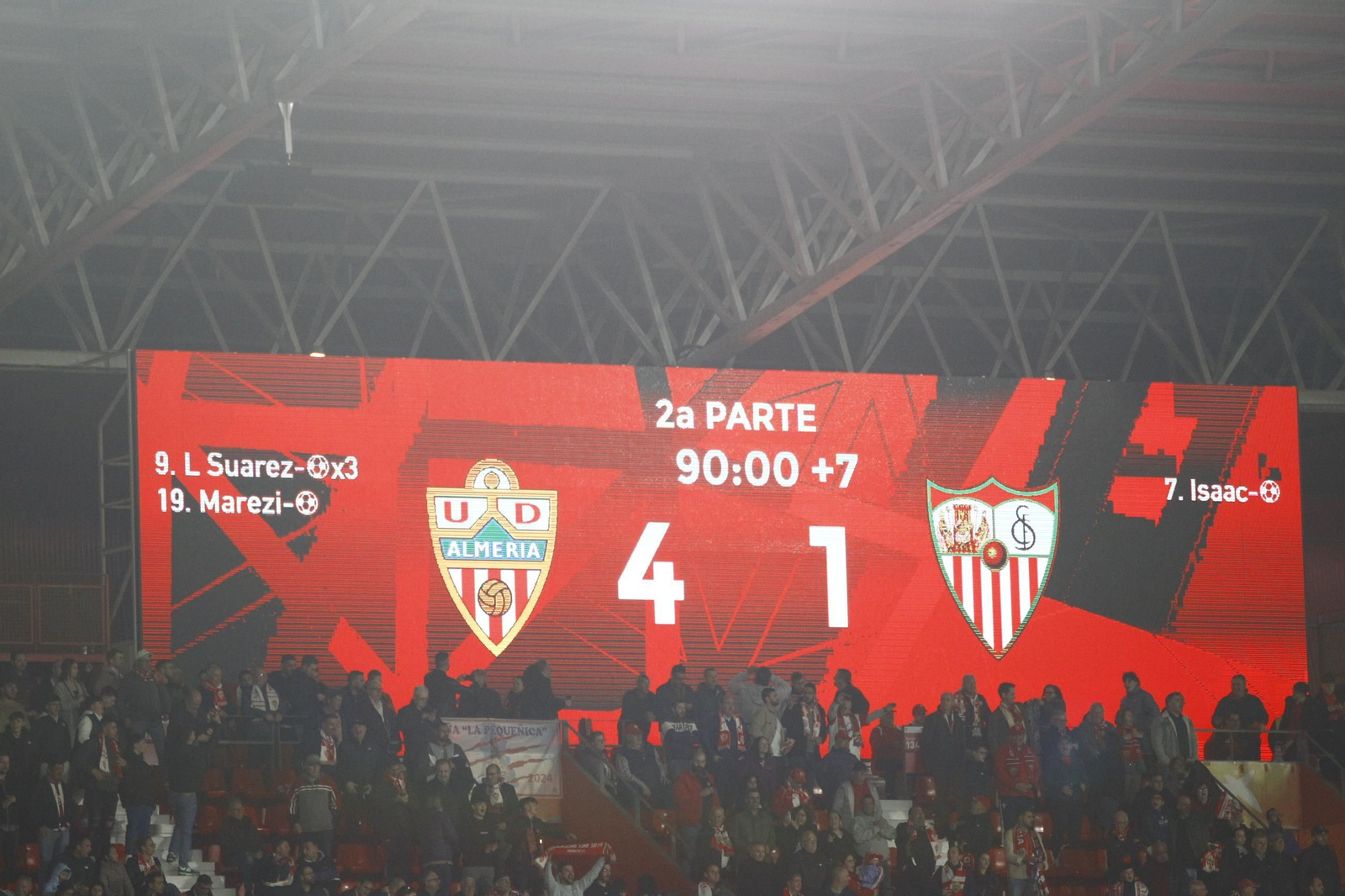 La U.D. Almería destroza al Sevilla C.F. en la Copa del Rey