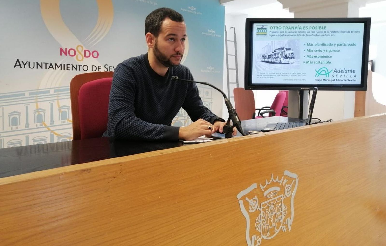 Daniel González Rojas, concejal del Ayuntamiento de Sevilla y coordinador local de IU.