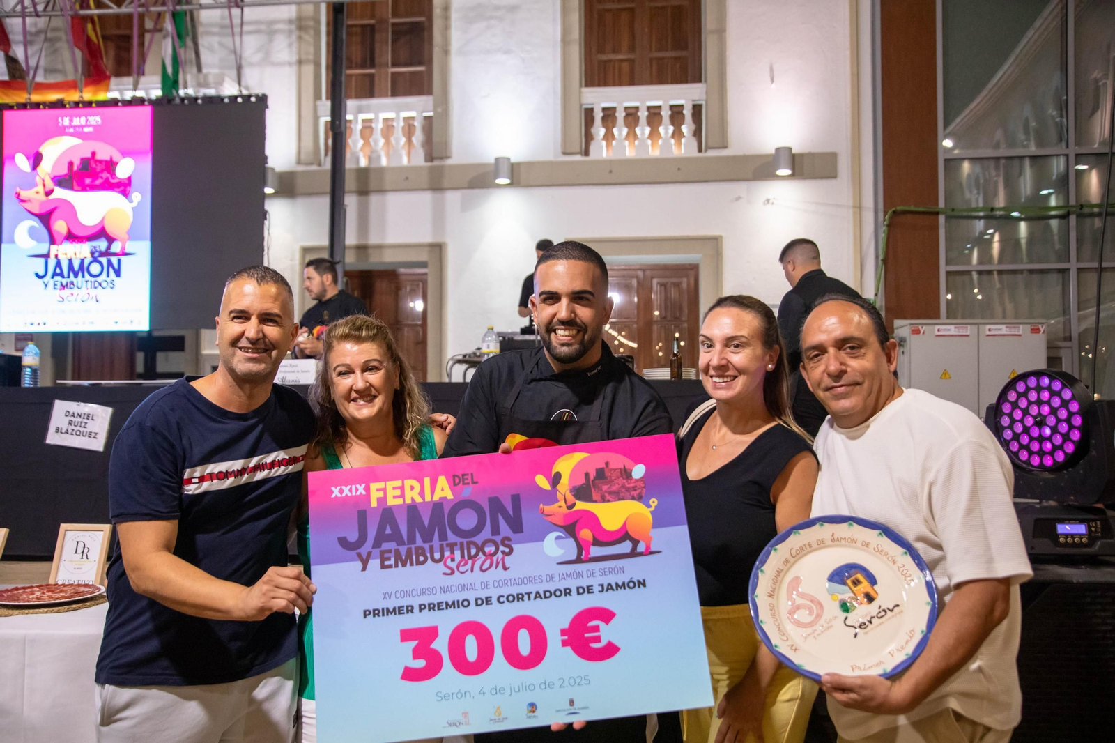 Concurso de cortadores de jamón en Serón, en imágenes