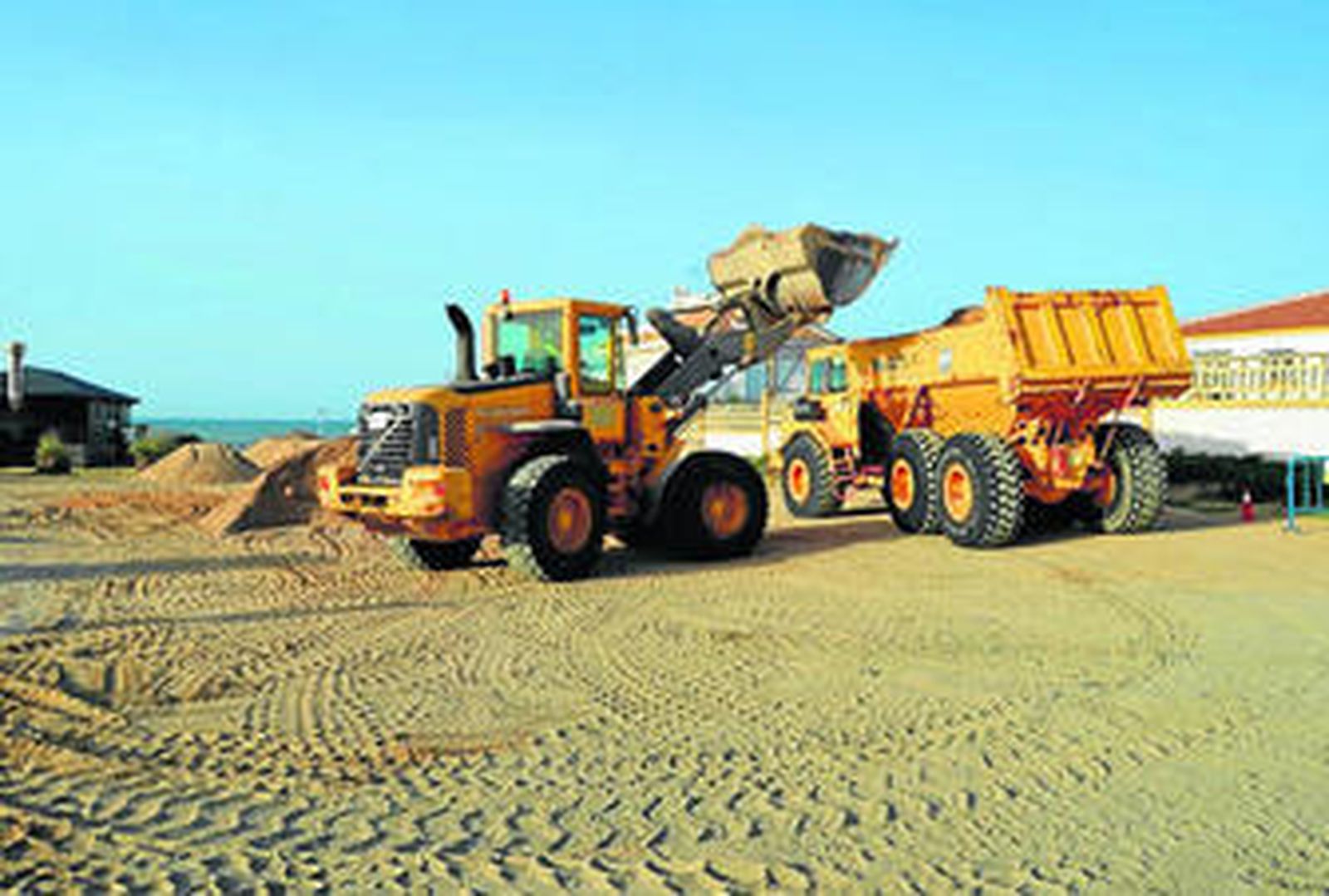 Las máquinas están desde la semana pasada en el Paseo Marítimo.