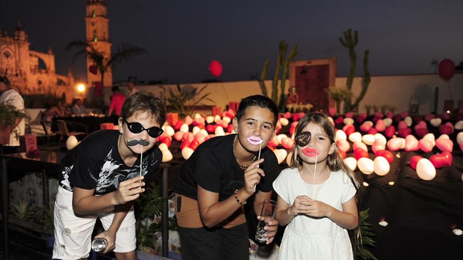 Fiesta en la terraza.