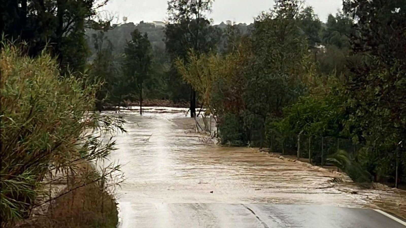 Pizarra, con la llegada de la Dana del 29 de octubre de 2024