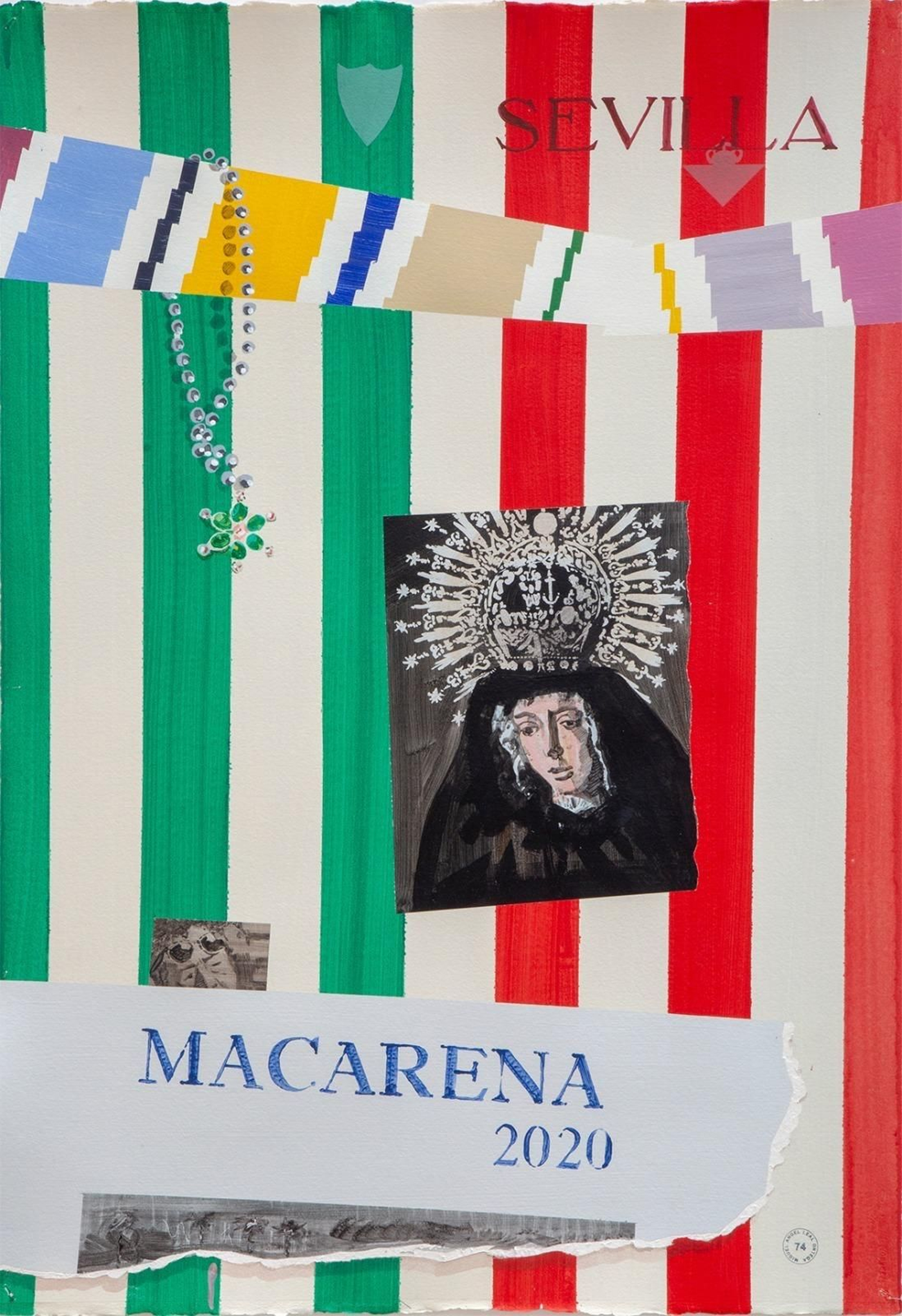 El cartel de la Macarena, obra de Miki Leal.