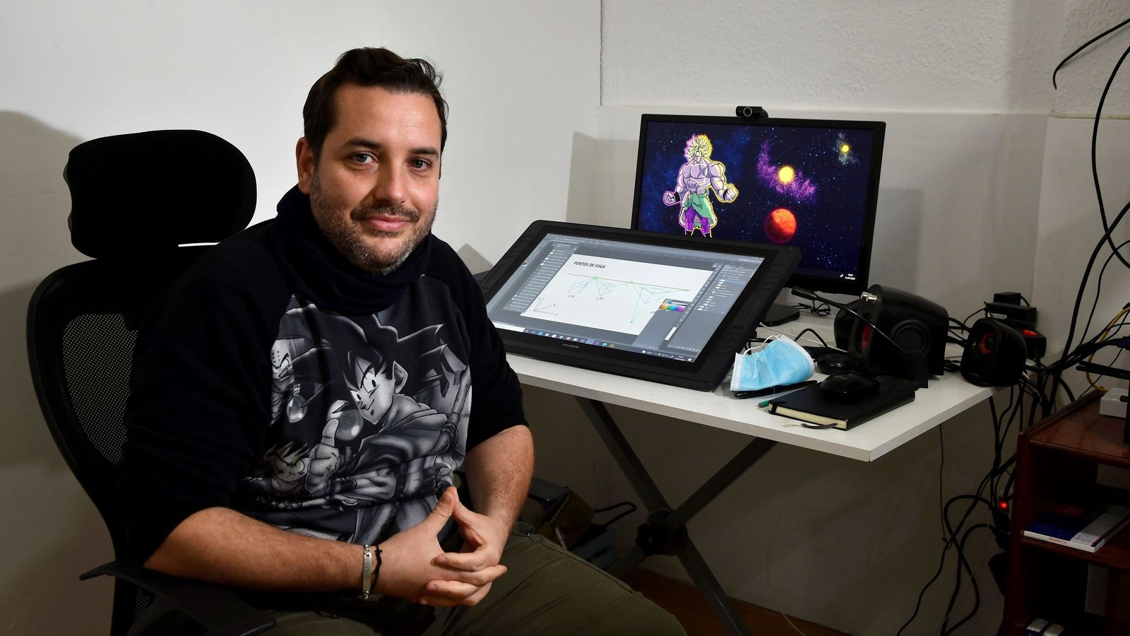 Daniel Zapata, impulsor del 'dojo' de dibujo.