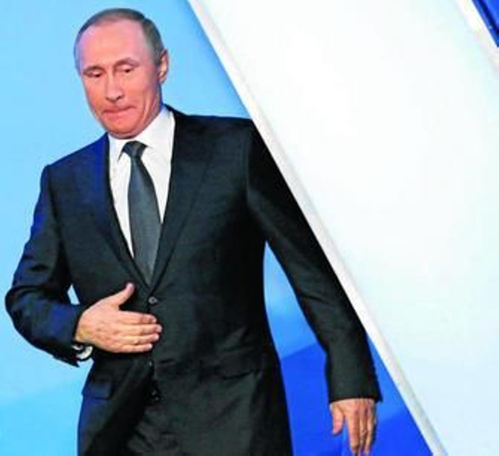 El presidente ruso, Vladimir Putin, durante el Foro Frente Popular de Toda Rusia, ayer en San Petesburgo.