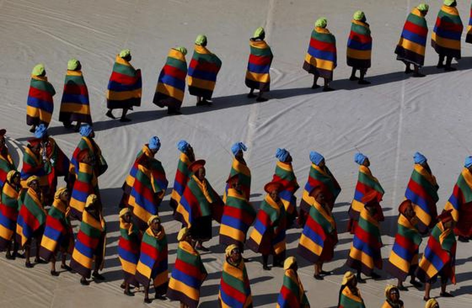 Una fiesta de música y color abre oficialmente el Mundial de Sudáfrica 2010.

Foto: Reuters