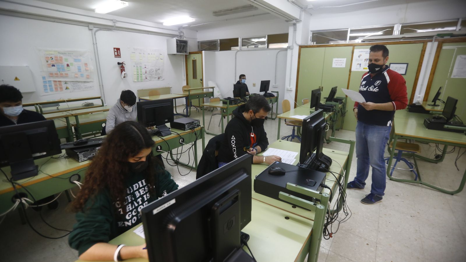 Alumnos del instituto El Tablero de Córdoba.