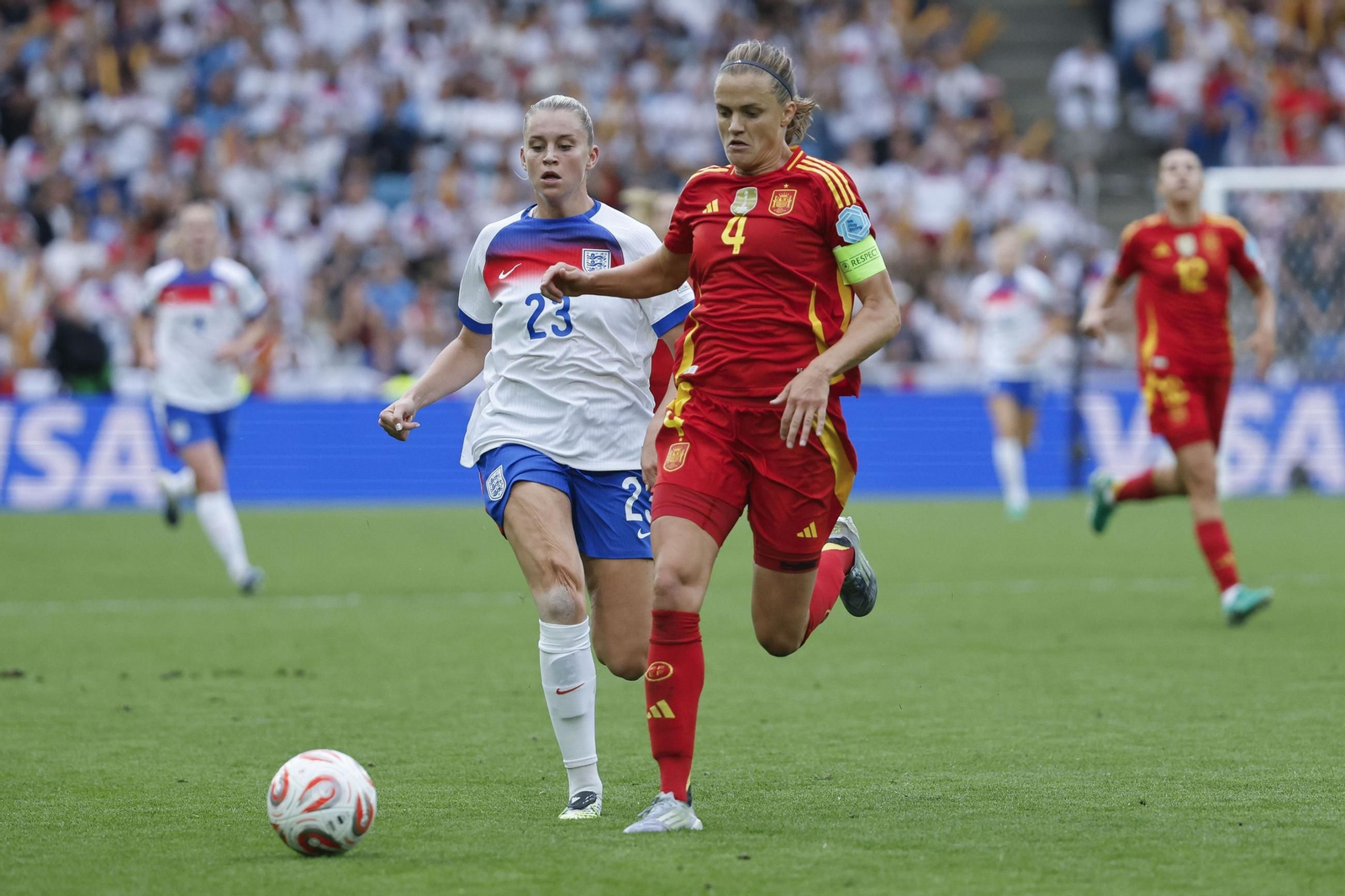 Las mejores imágenes de la final España - Inglaterra de la Eurocopa femenina