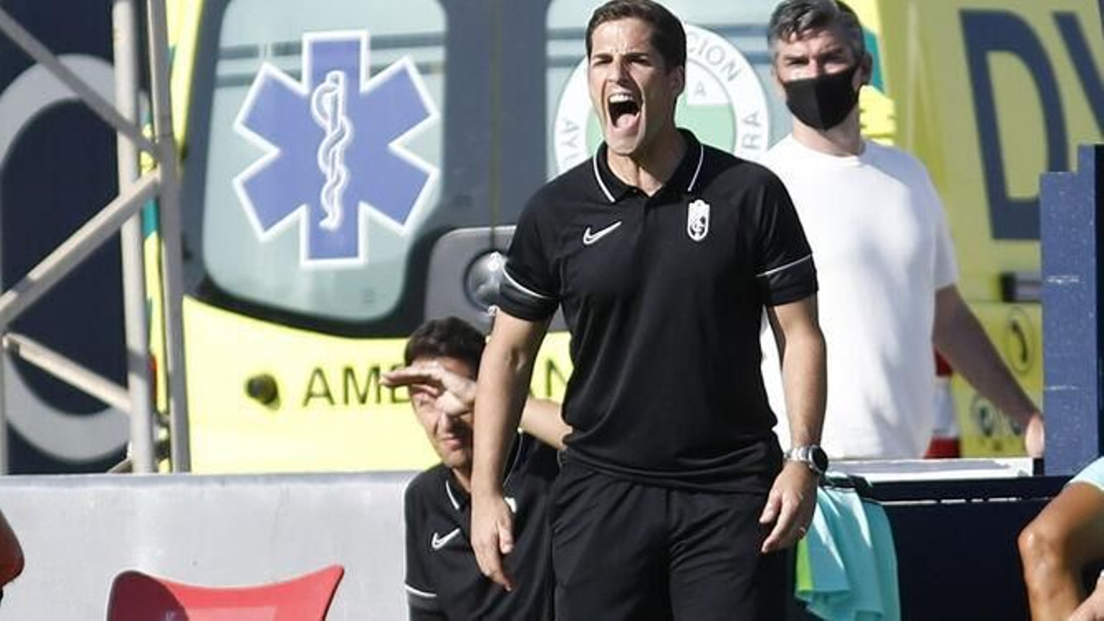 Robert Moreno, en un partido de pretemporada