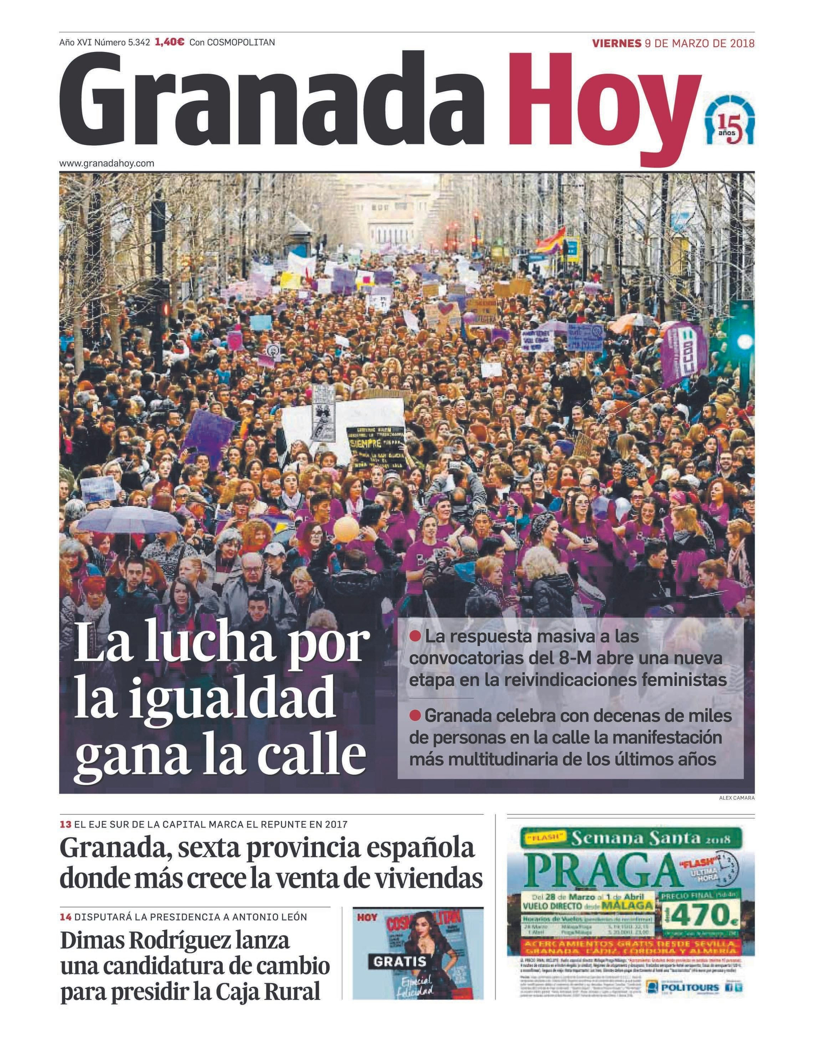 Las portadas más importantes de los 15 años de historia de 'Granada Hoy'