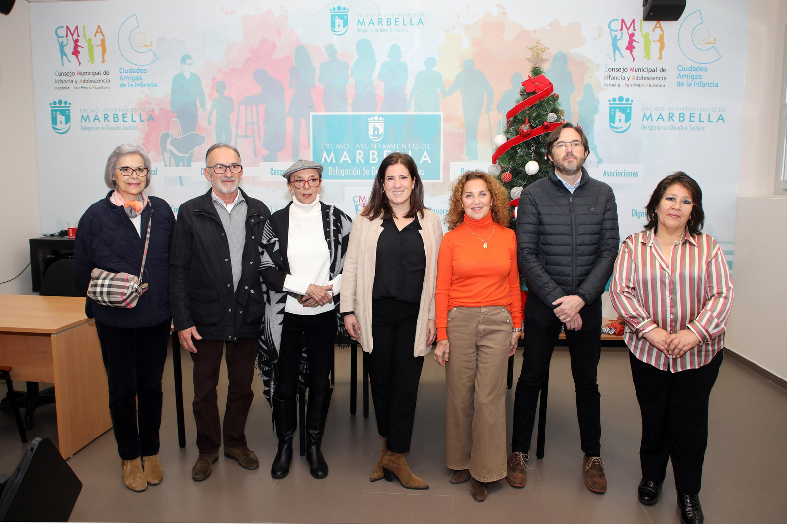 El acto de entrega de los juguetes.