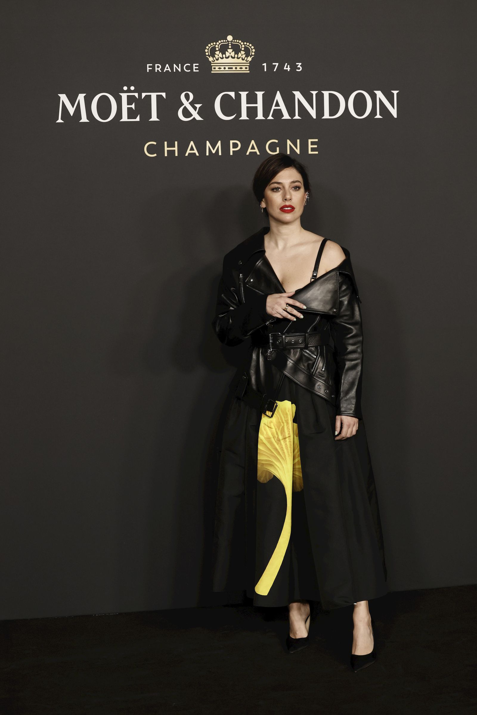 Blanca Suárez, de chupa de cuero, en la fiesta de Moët & Chandon