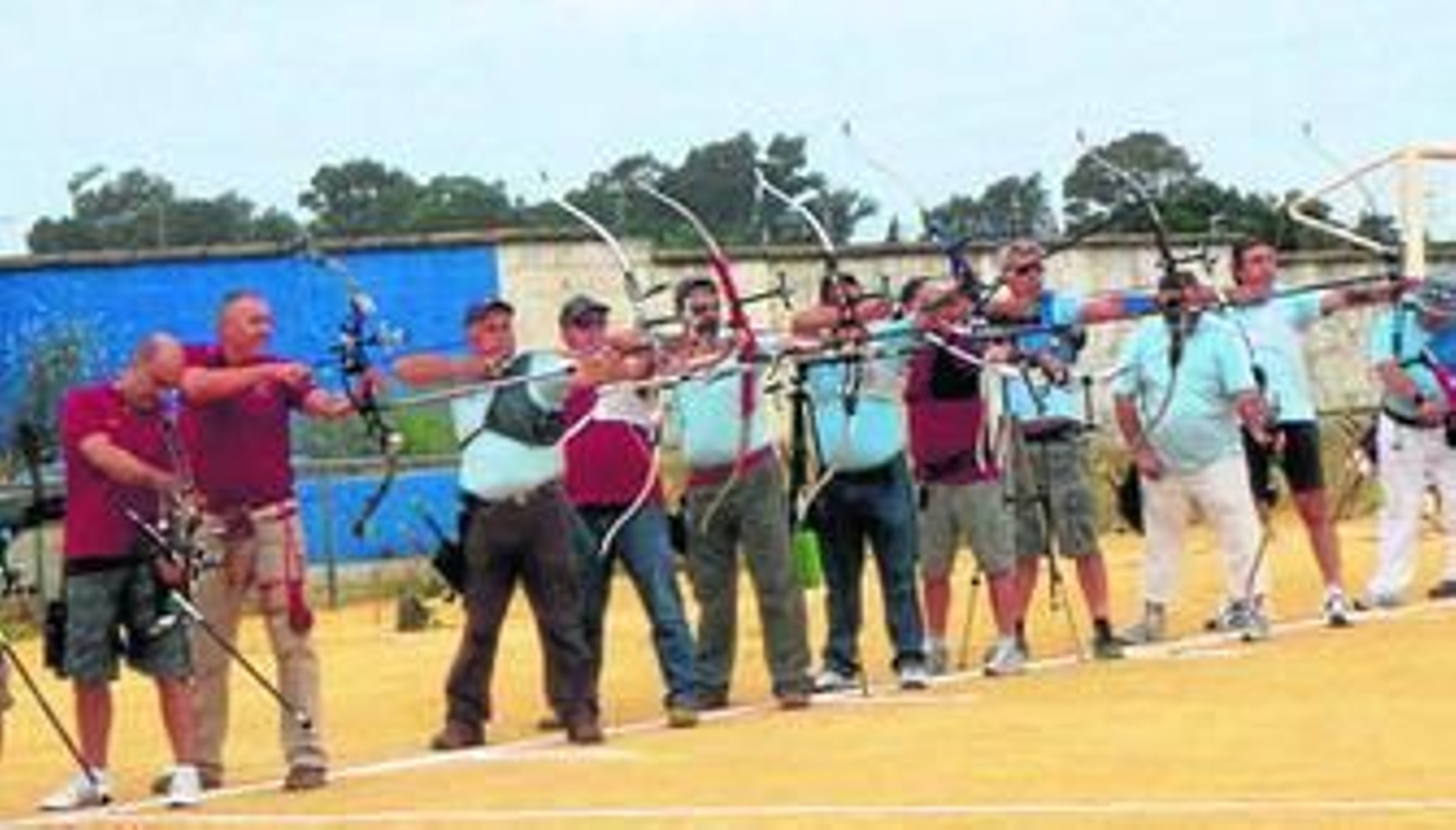 Un momento de la tirada celebrada en el campo municipal Ortega Pejito de Puerto Real.