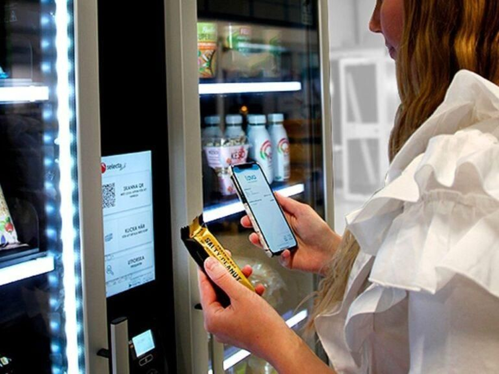 Una de las máquinas de vending de Selecta.