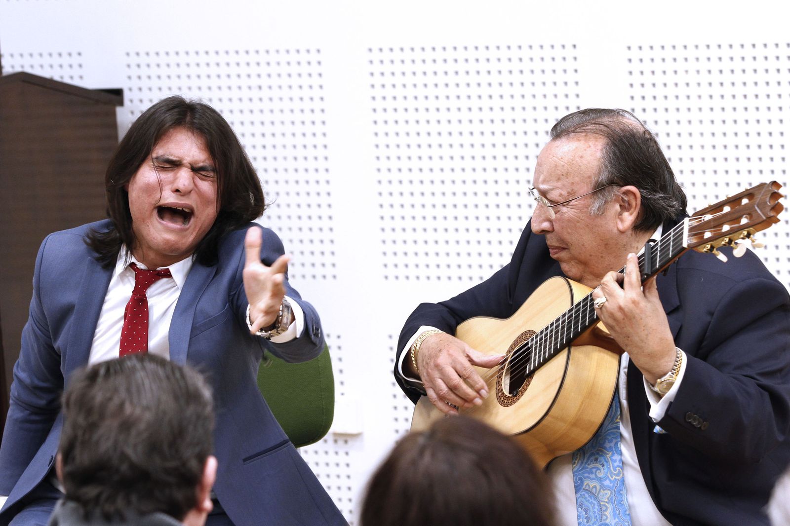Samuel Serrano y Paco Cepero, en la presentación del disco.